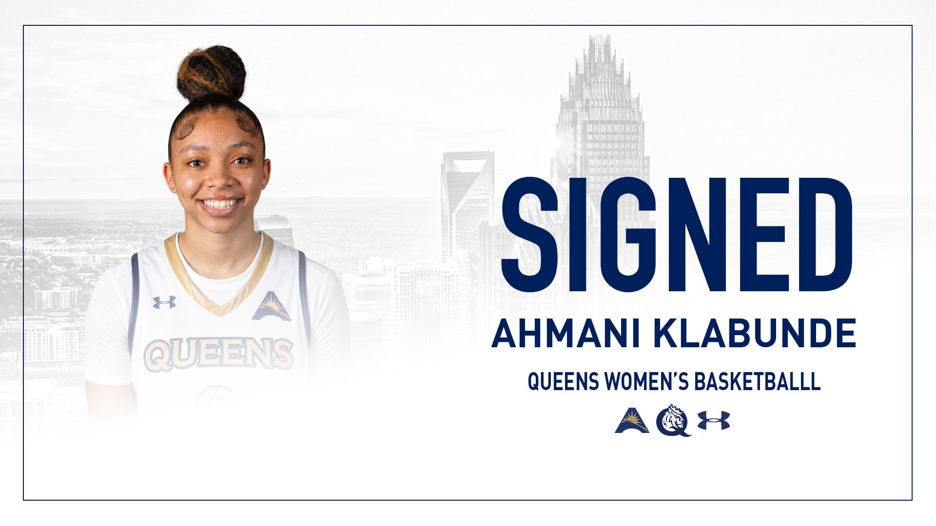 Ahmani Klabunde signs with Queens University of Charlotte women's basketball