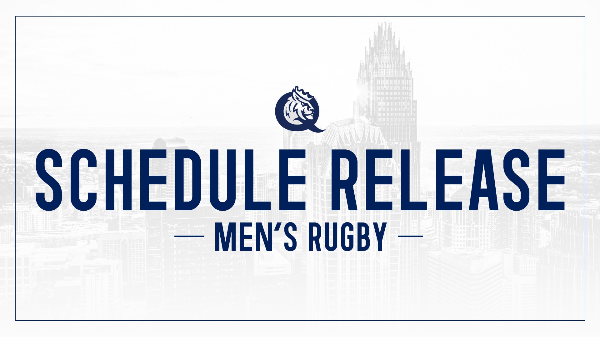 Men's Rugby Schedule Release