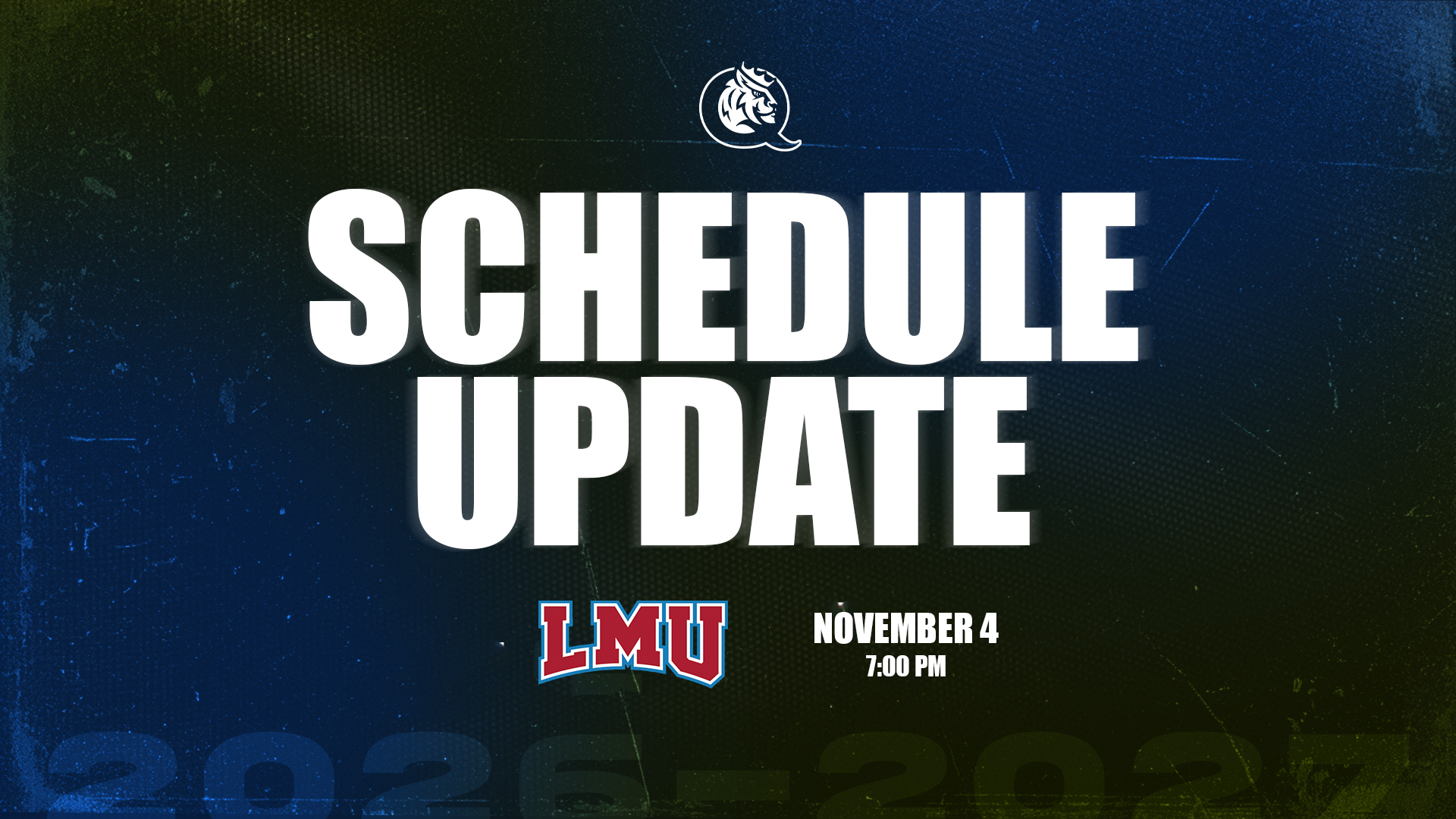 Queens MBB Schedule Update Image