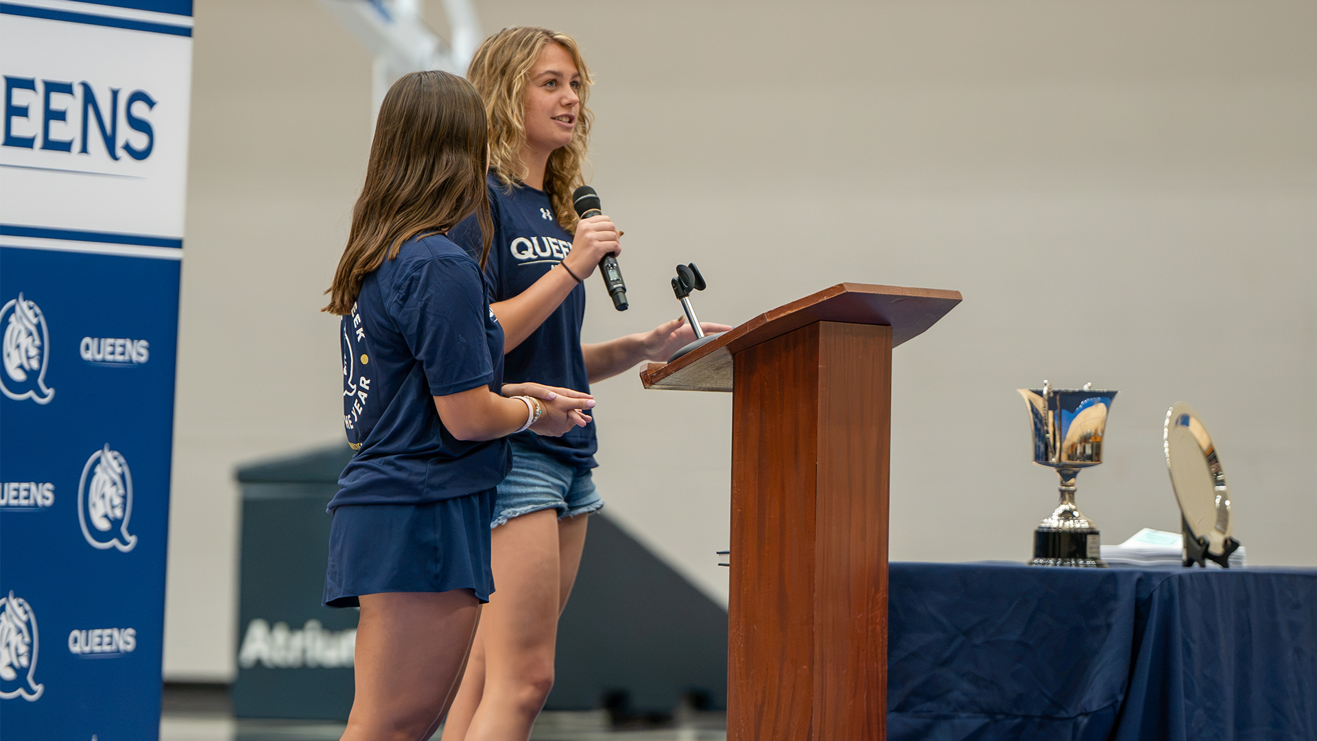 Haley Ross speaking at Royal Rally