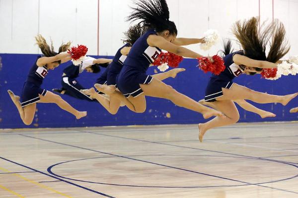 QC Women cheerleader 