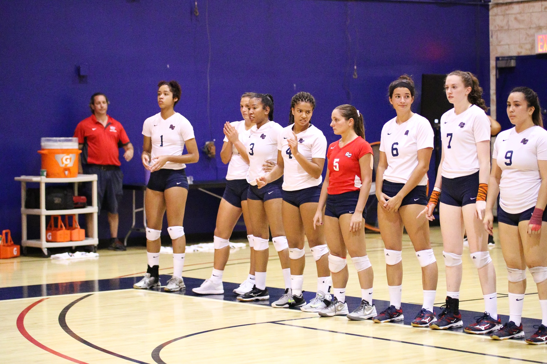 Volleyball Plays Hard But Falls in Three Sets at Roberts Wesleyan Saturday Queens College