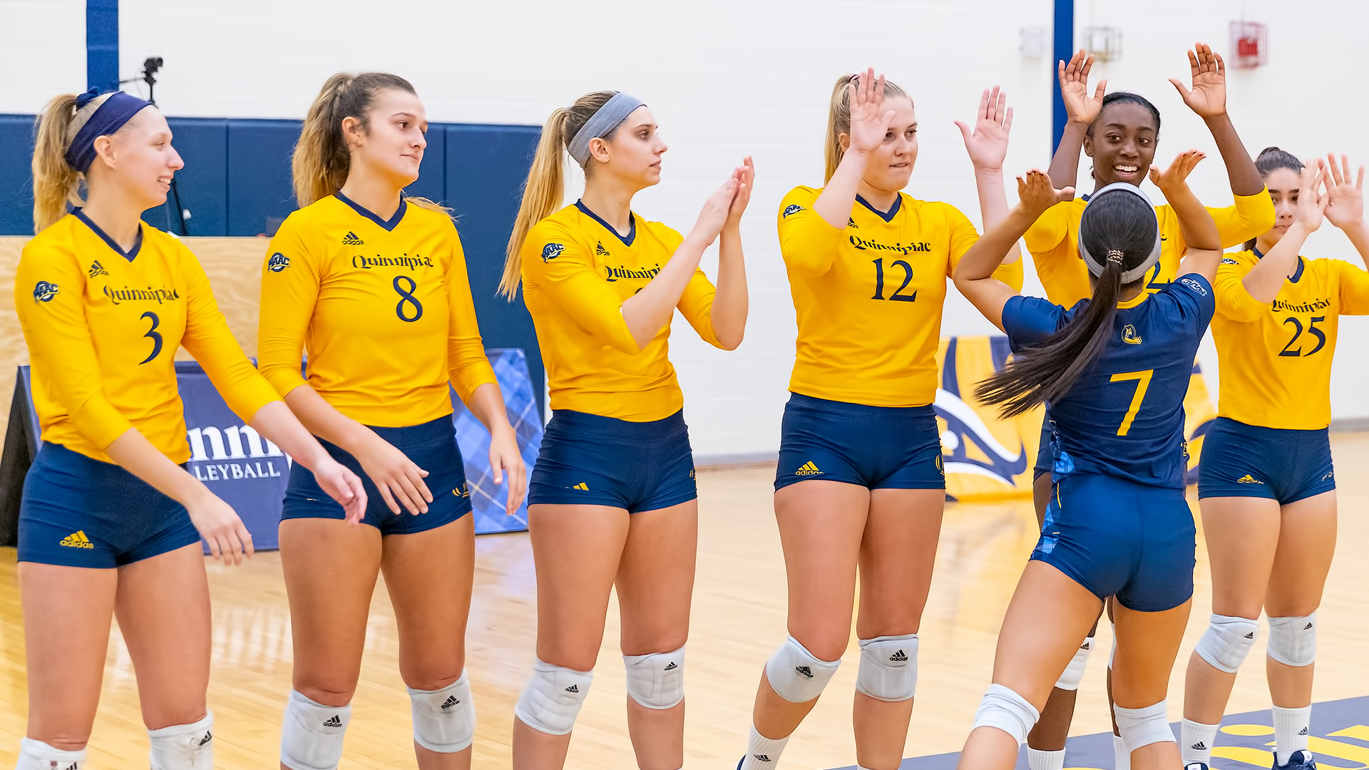 Volleyball Falls to Rider in Three Sets Quinnipiac University Athletics