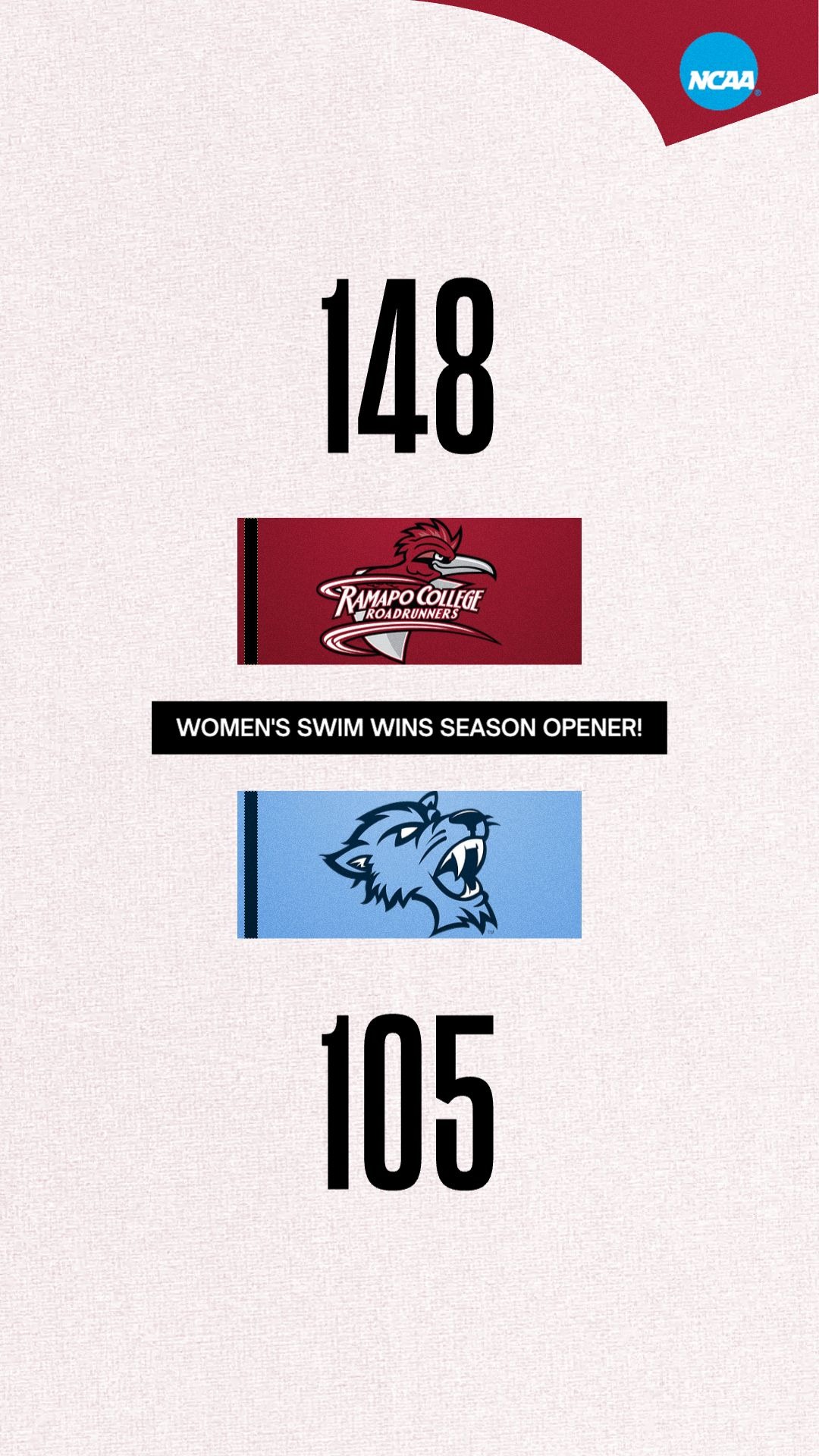 women's swim vs. baruch_front