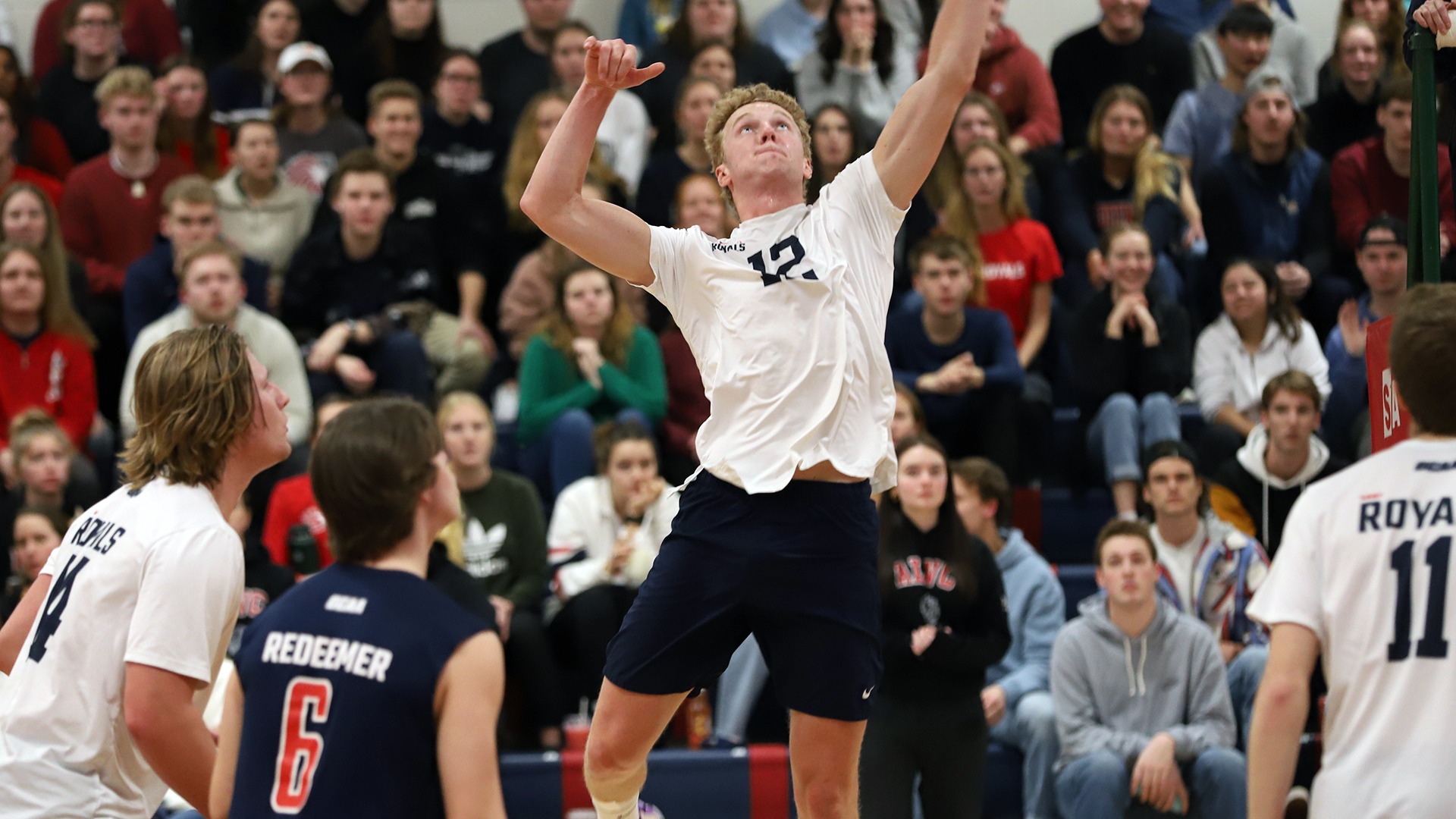 Royals men's volleyball down Sheridan in five on Senior Day Redeemer University Athletics