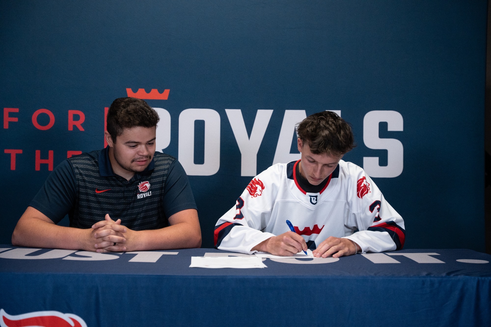 Matthew Sikma with Head Coach Isaiah Thornback
