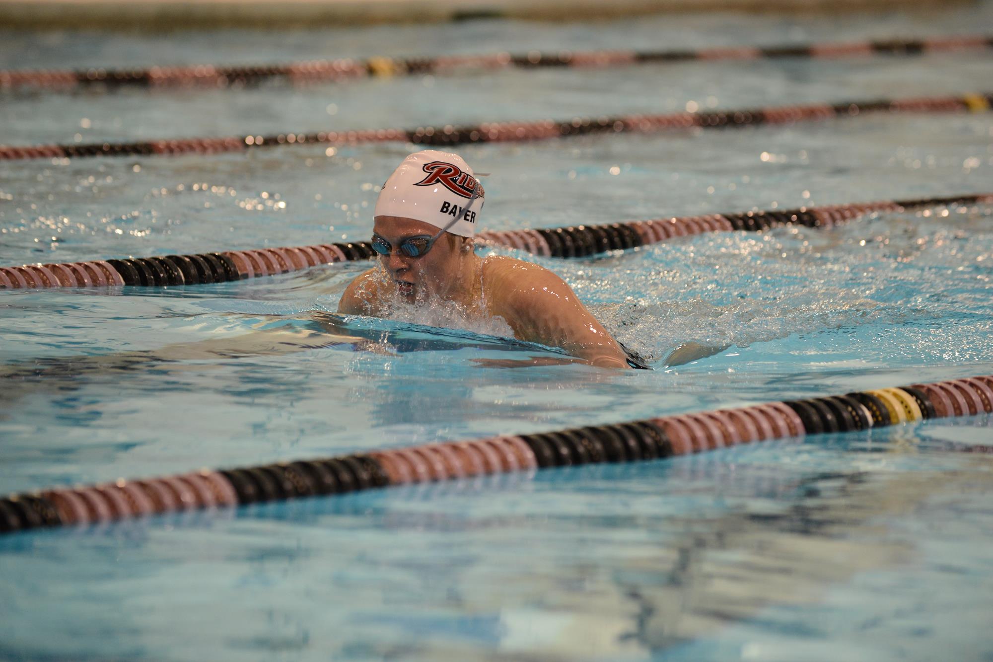 Hannah Bayer Women's Swimming and Diving Rider University Athletics
