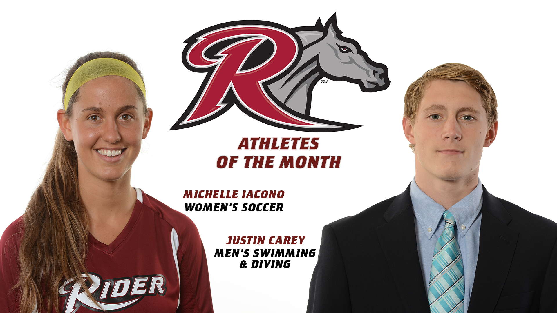 Iacono, Carey Named Rider's October Athletes of the Month Rider