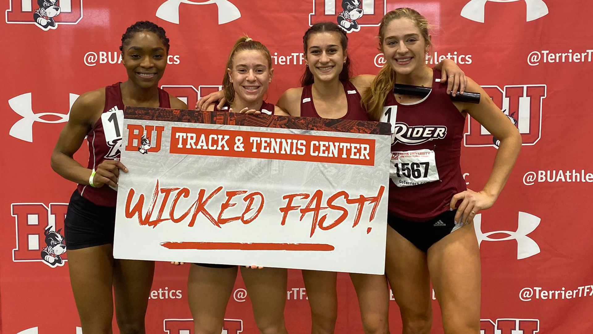 Women's Track & Field Breaks Program Record in Boston Rider