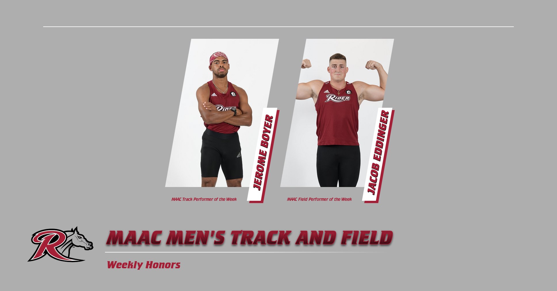 Men's Track and Field Sweeps Weekly MAAC Honors Rider University