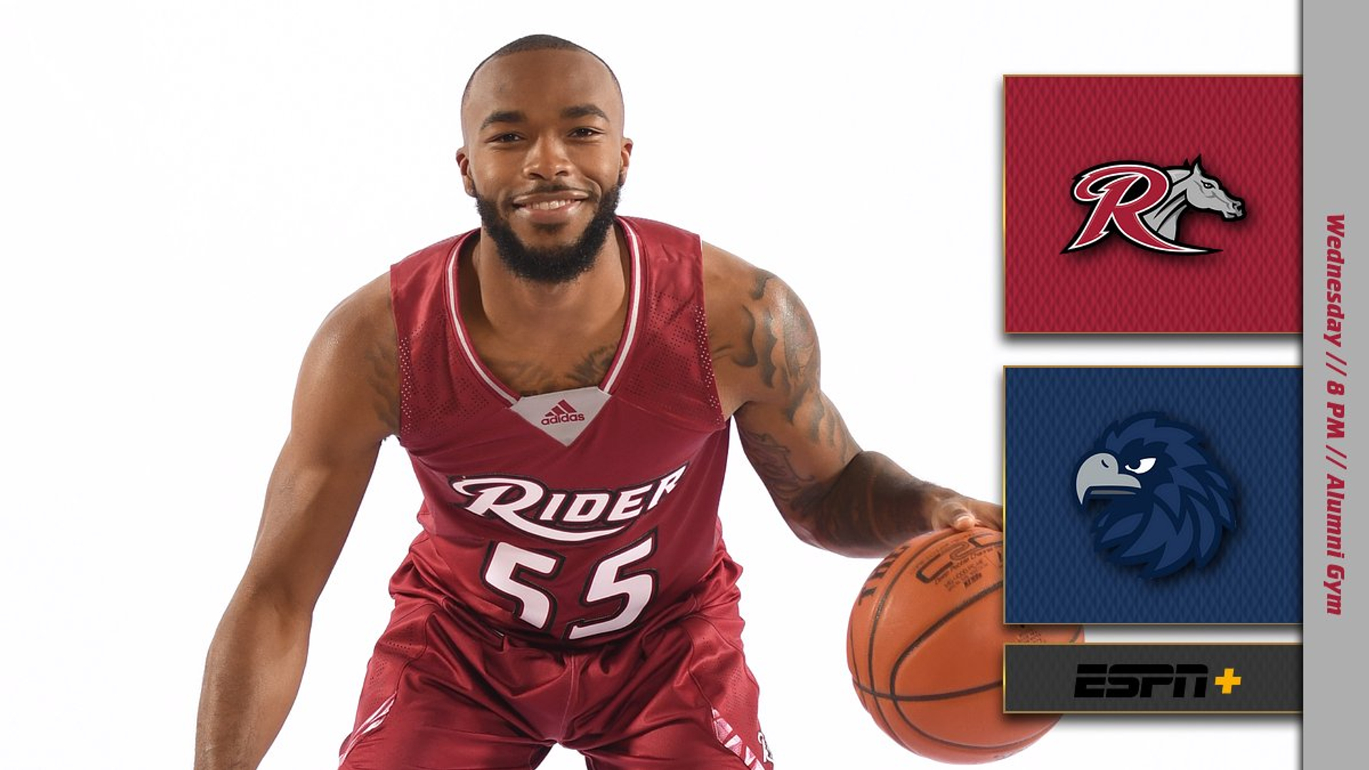 Men's Basketball Takes on Rival Monmouth Wednesday Night on ESPN+