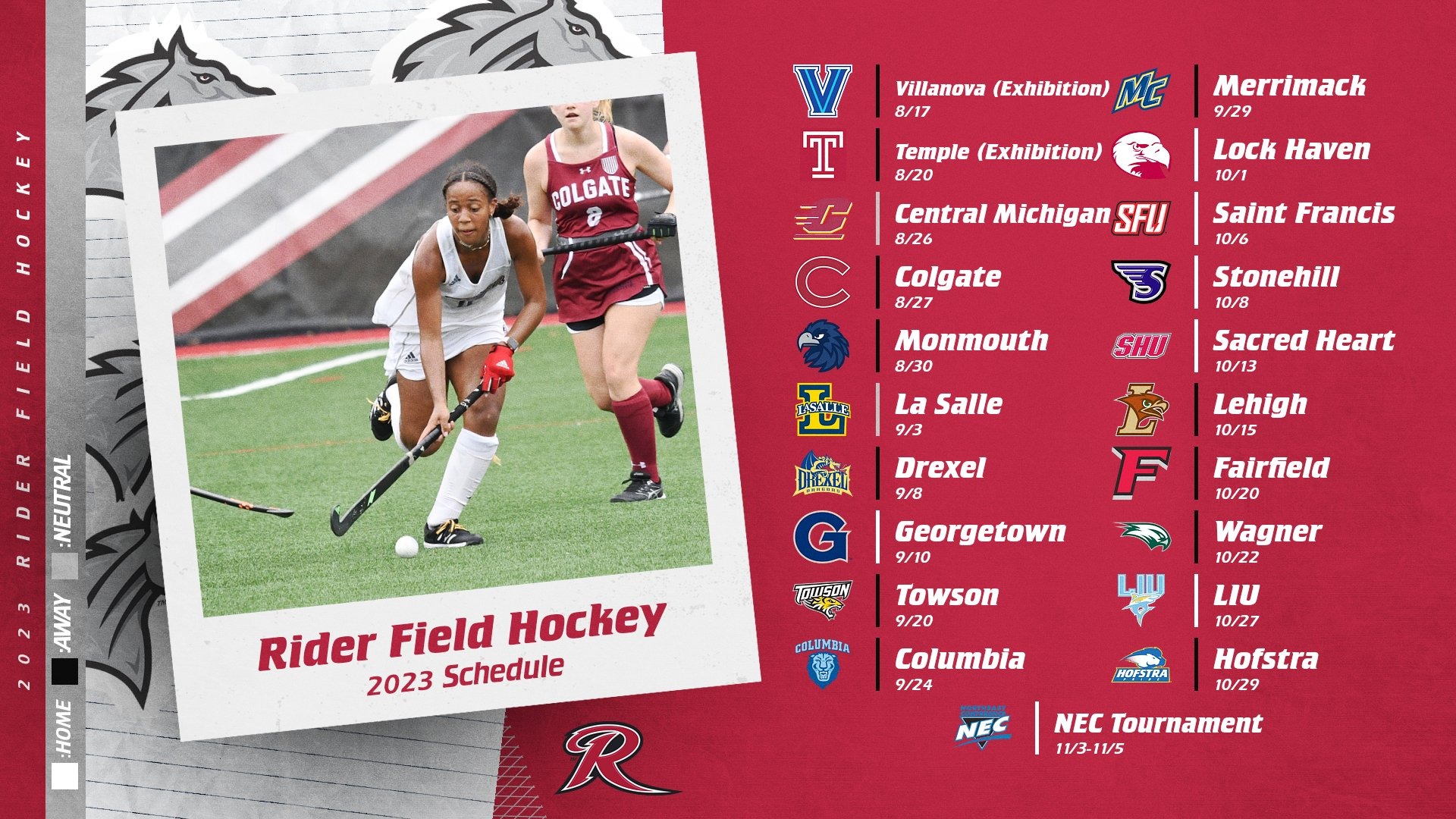 2023 Field Hockey Schedule Announced Rider University Athletics