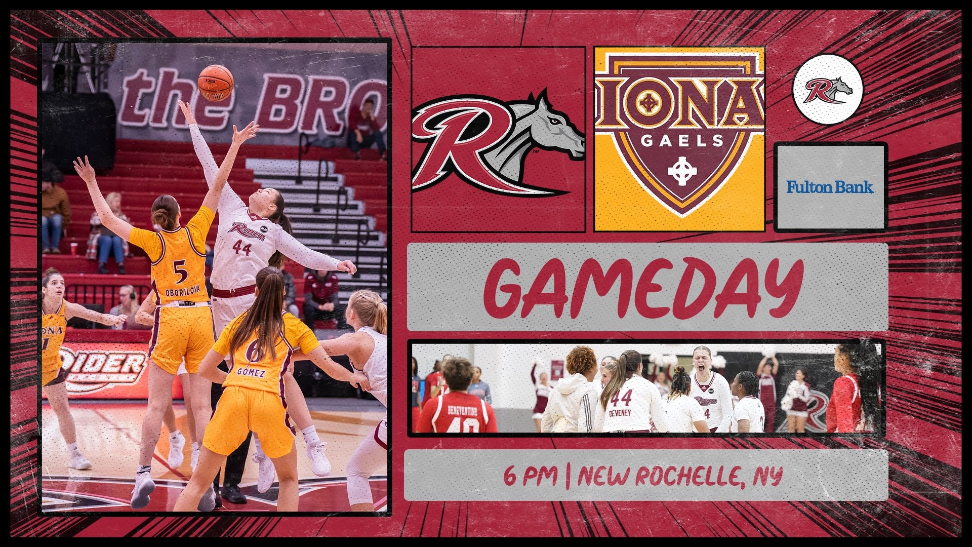 Women's Basketball Plays Iona on National Television Rider University