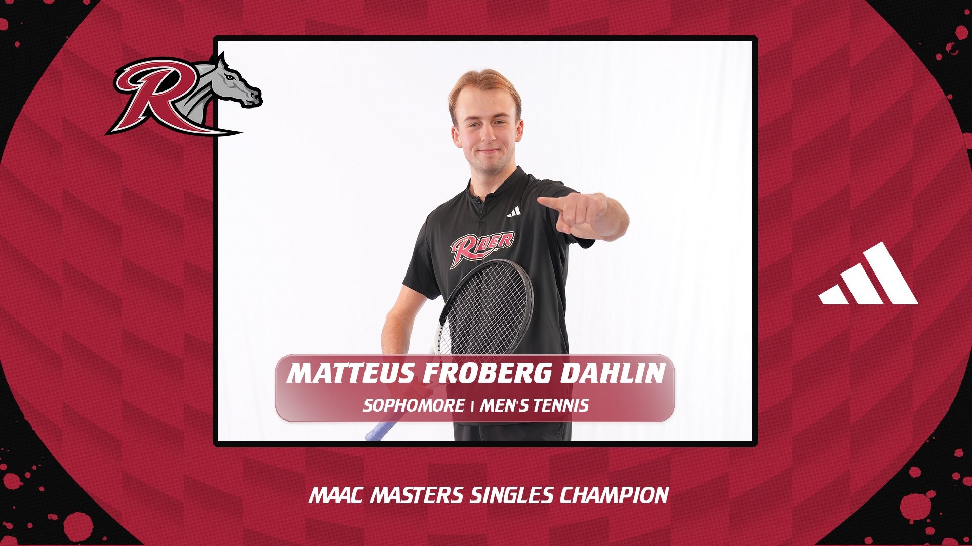 Matteus Froberg Dahlin MAAC Masters Champion 2025
