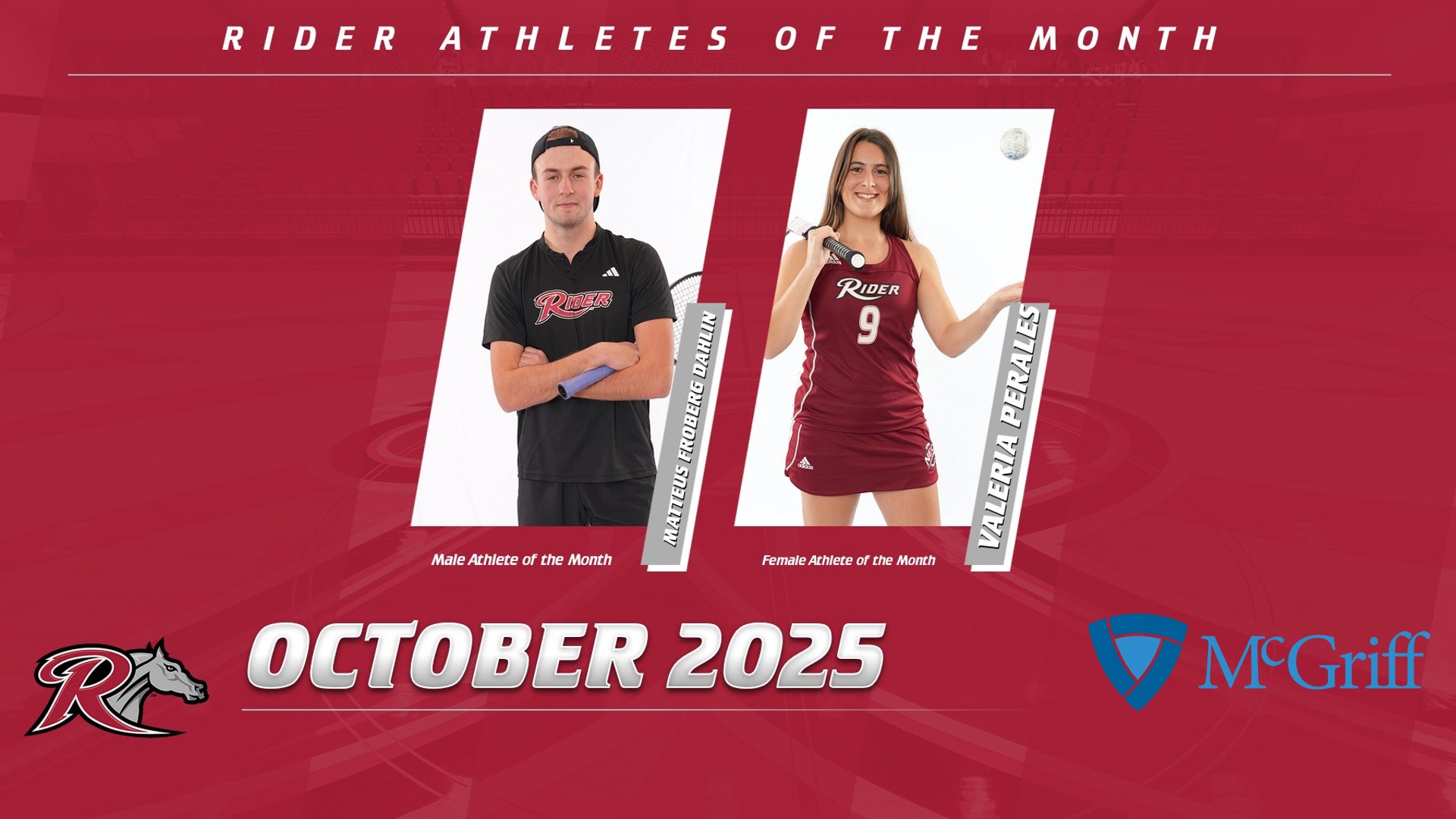 McGriff Rider Athletes of the Month for October 2025