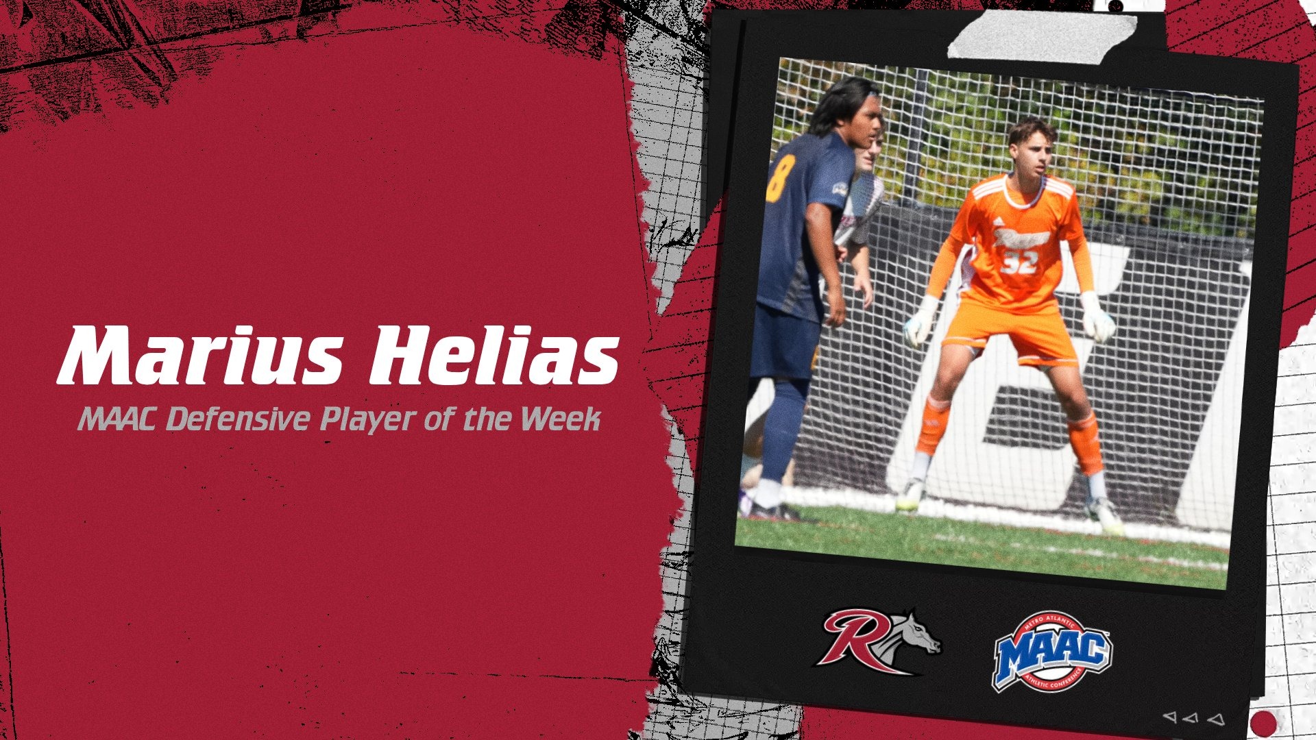 Marius Helias MAAC Defensive Player of the Week