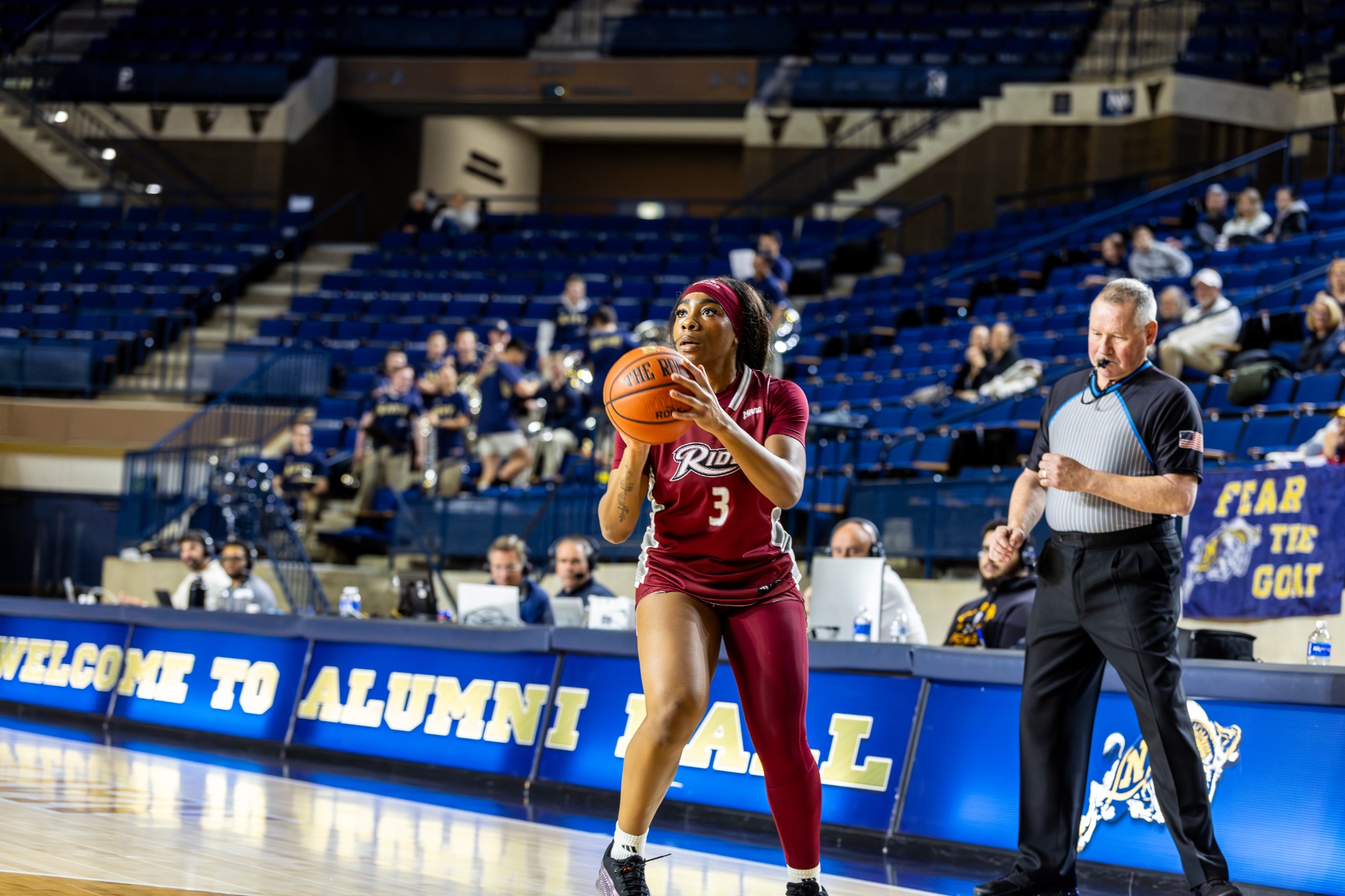 Images from the Rider Broncs vs United States naval Academy womens basketball meeting-Wednesday, Nov. 19, 2025 at  in Annapolis, MD.


Navy closed the half on a 7–0 run to take a 29–23 lead, then controlled the rest of the way in a 67–56 win over Rider, dropping the Broncs to 1–4.

(Mandatory Photo Credit- Keith Lucas- Sideline Media)