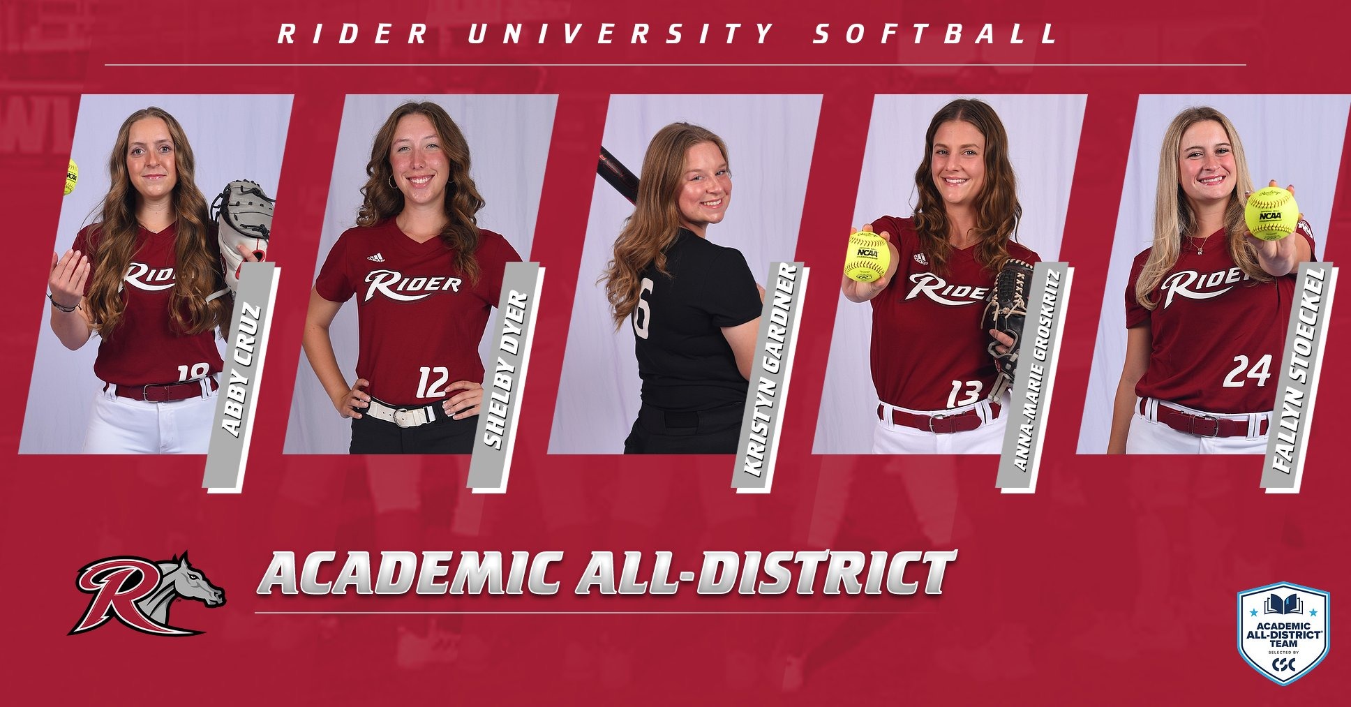 2025 Softball CSC Academic All-District