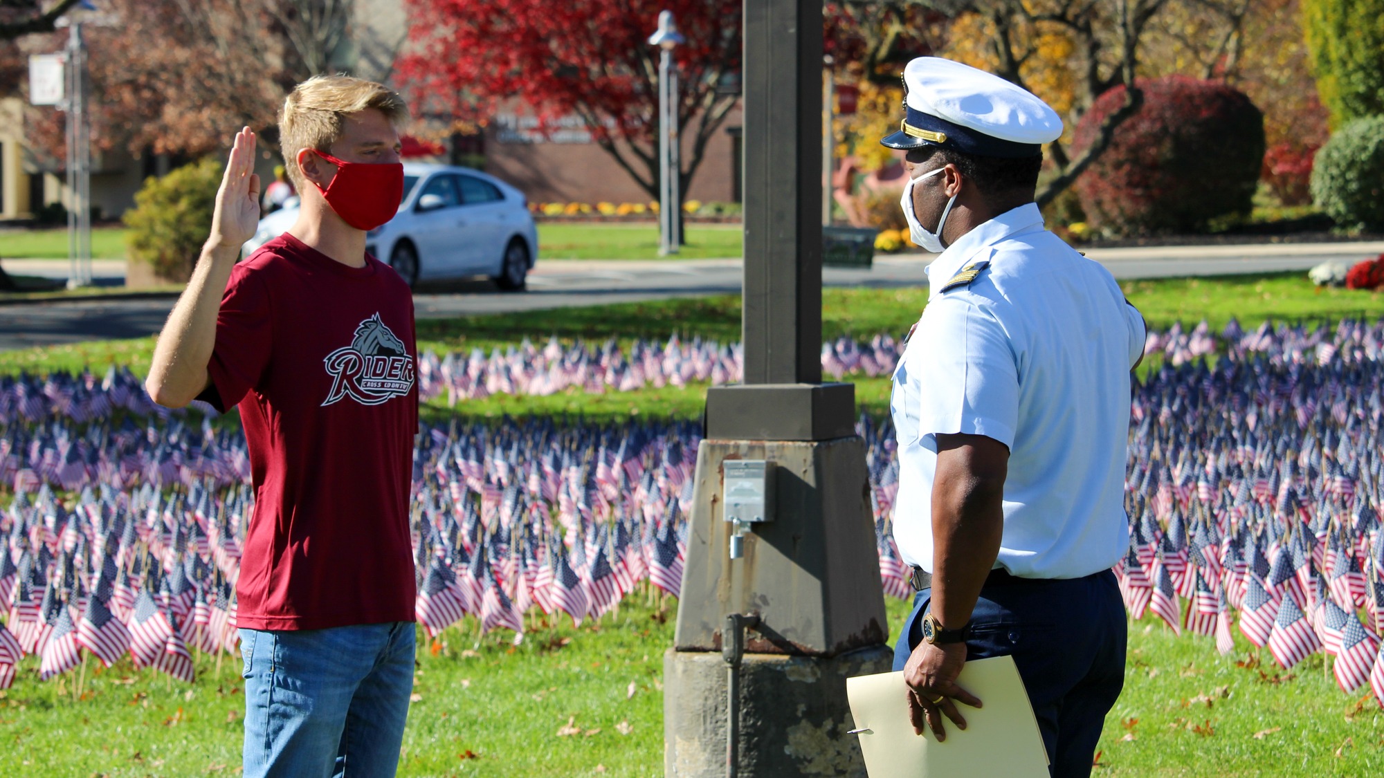 Scott Ruskan Coast Guard Enlistment Ceremony