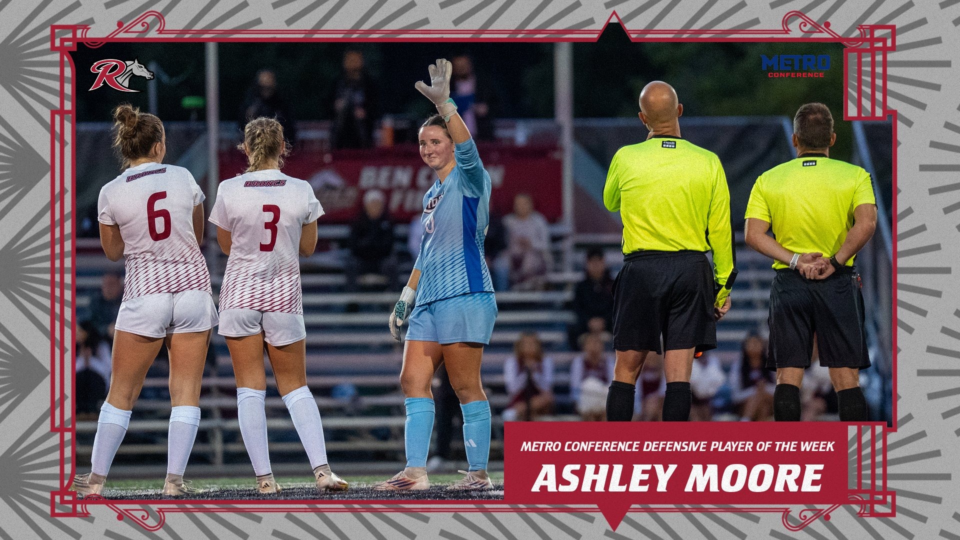Ashley Moore defensive player of the week 10/5