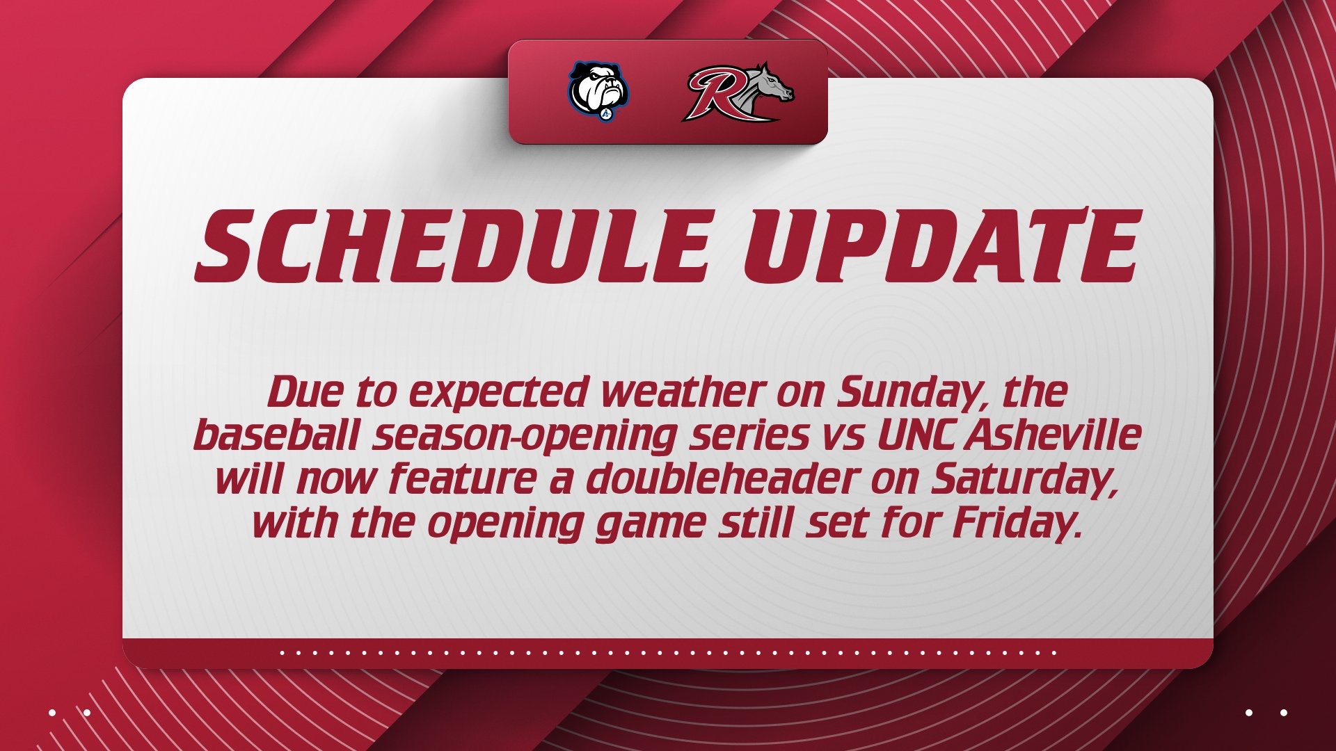 Baseball Season Opening Series Weather Change