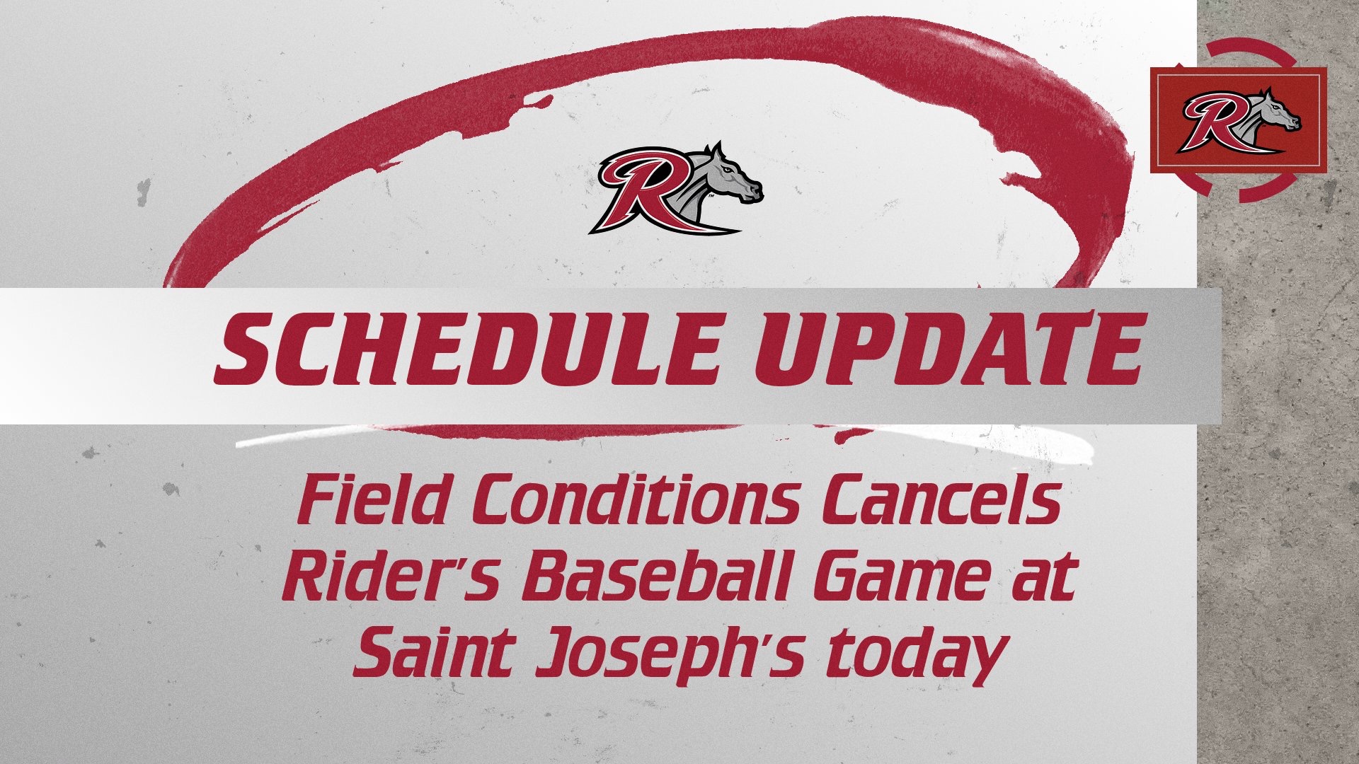 Baseball vs St Joes Cancellation 