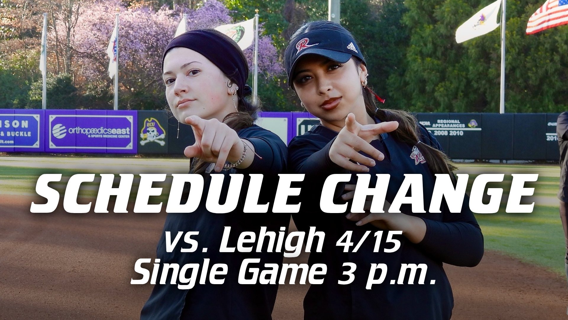 Softball Schedule Change