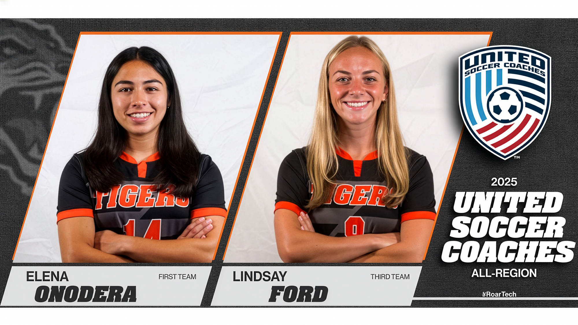 Two Rochester Institute of Technology women's soccer players have been named to the 2025 United Soccer Coaches All-Region Team