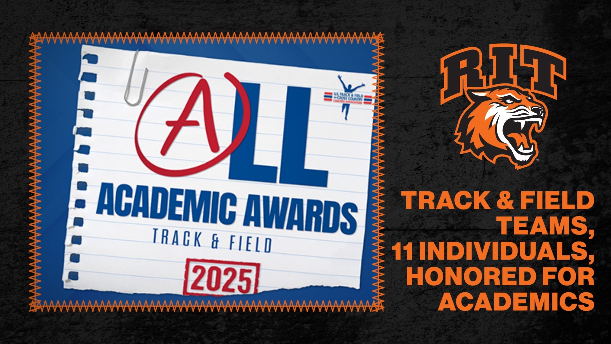 a track and field academic honors graphic