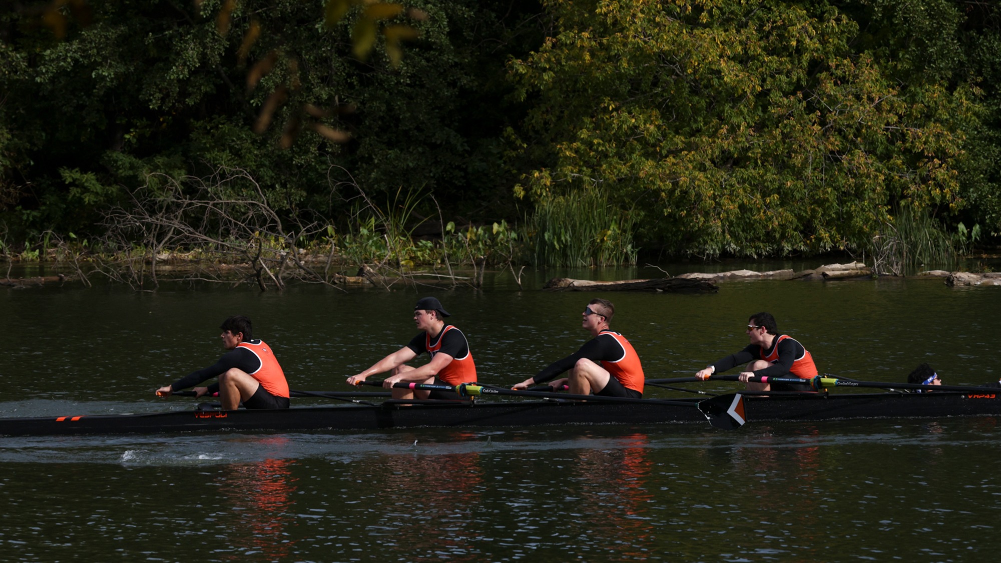 RIT Rowing competes on the Genesee River on Saturday, Oct. 10, 2026, at Head of the Genesee. RIT Athletics / Chance Parker.