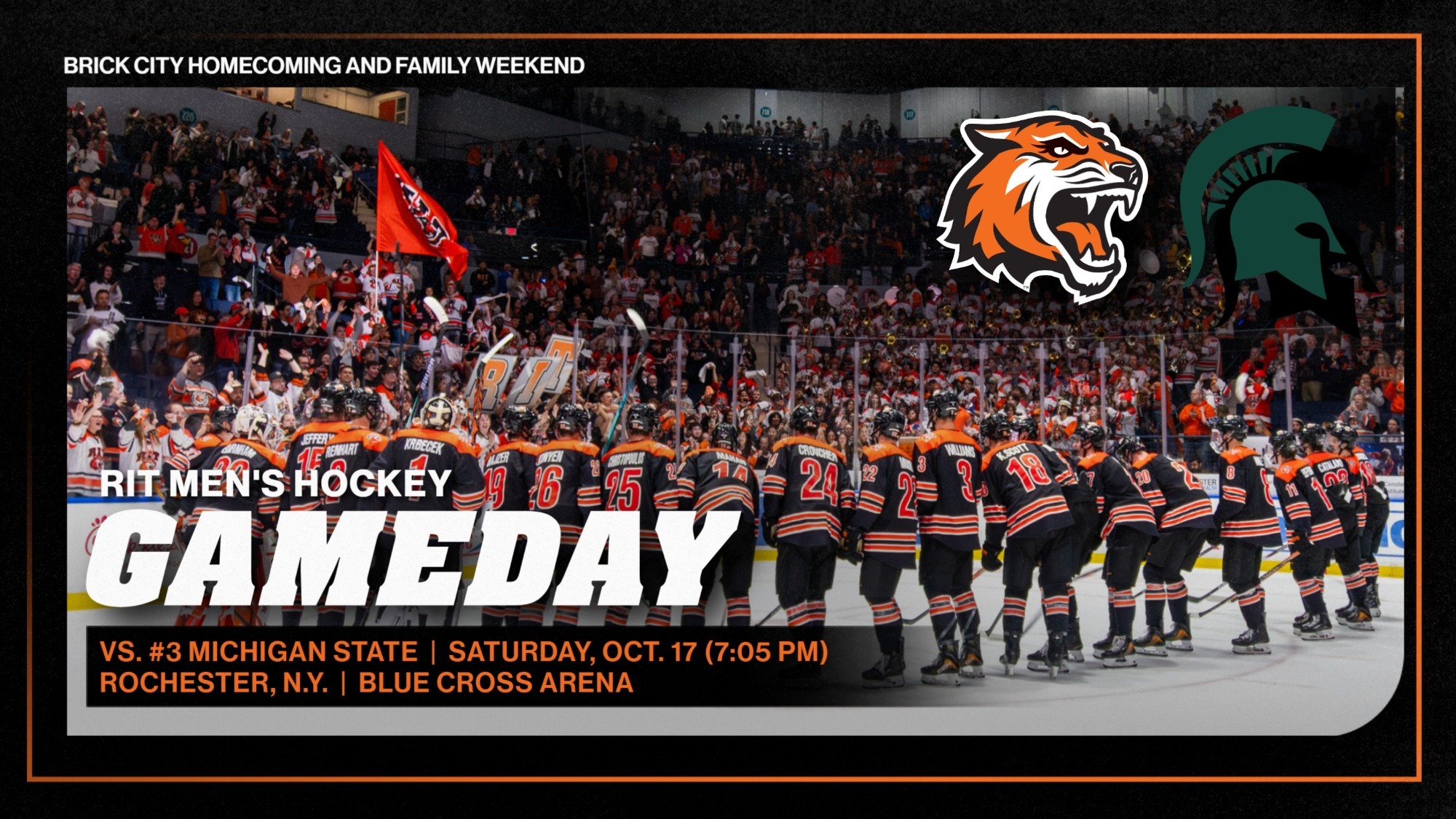 a men's hockey game day graphic