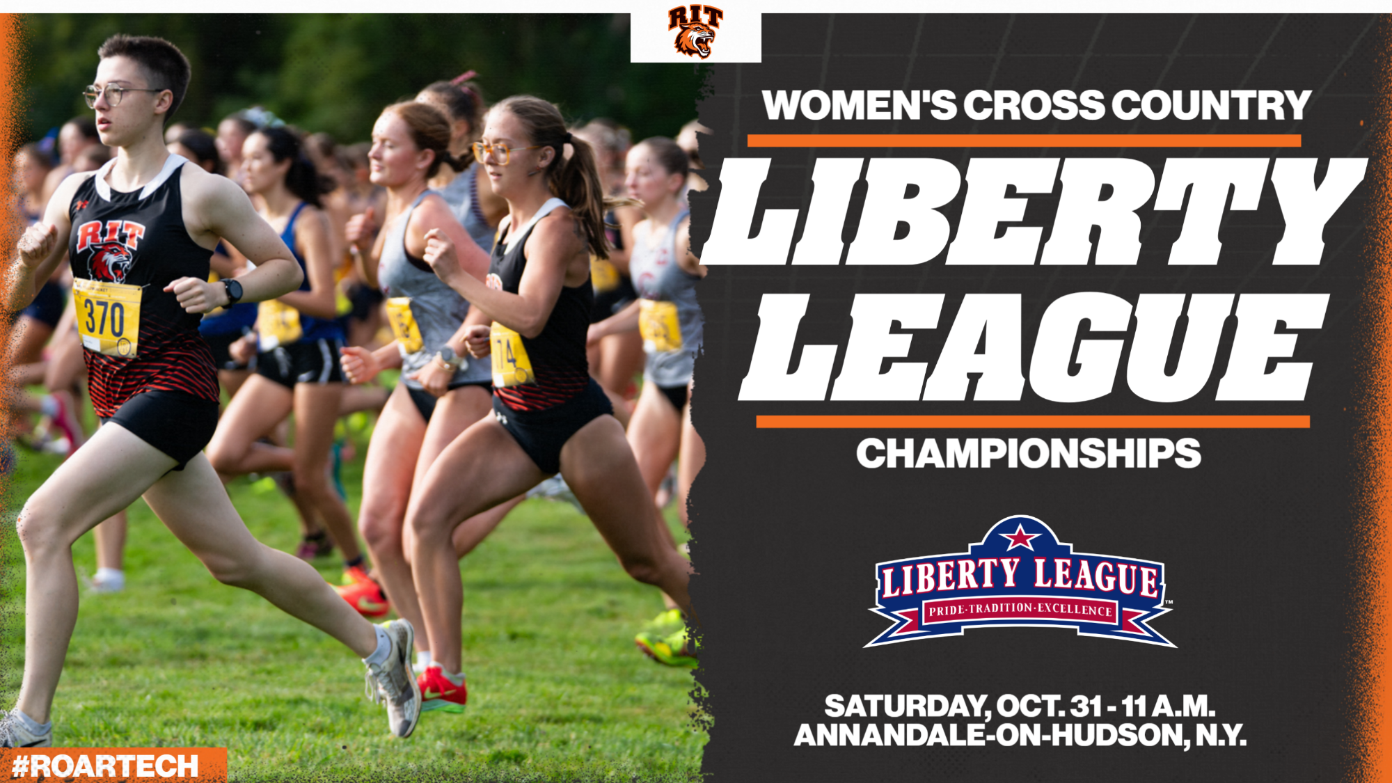 2026 Women's Cross Country Liberty League Championship on Saturday, October 31 at 11 a.m. in Annandale-on-Hudson, N.Y. 