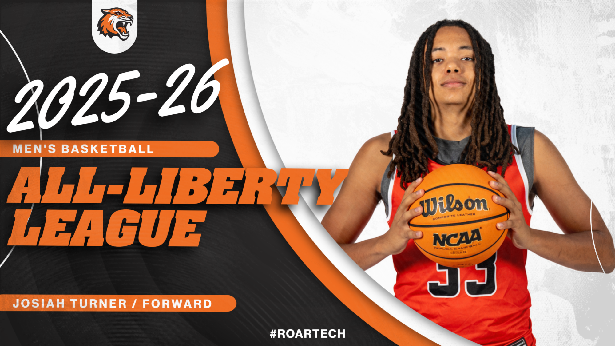 Josiah Turner was named to the 2025-26 Men's Basketball All-Liberty League Third Team