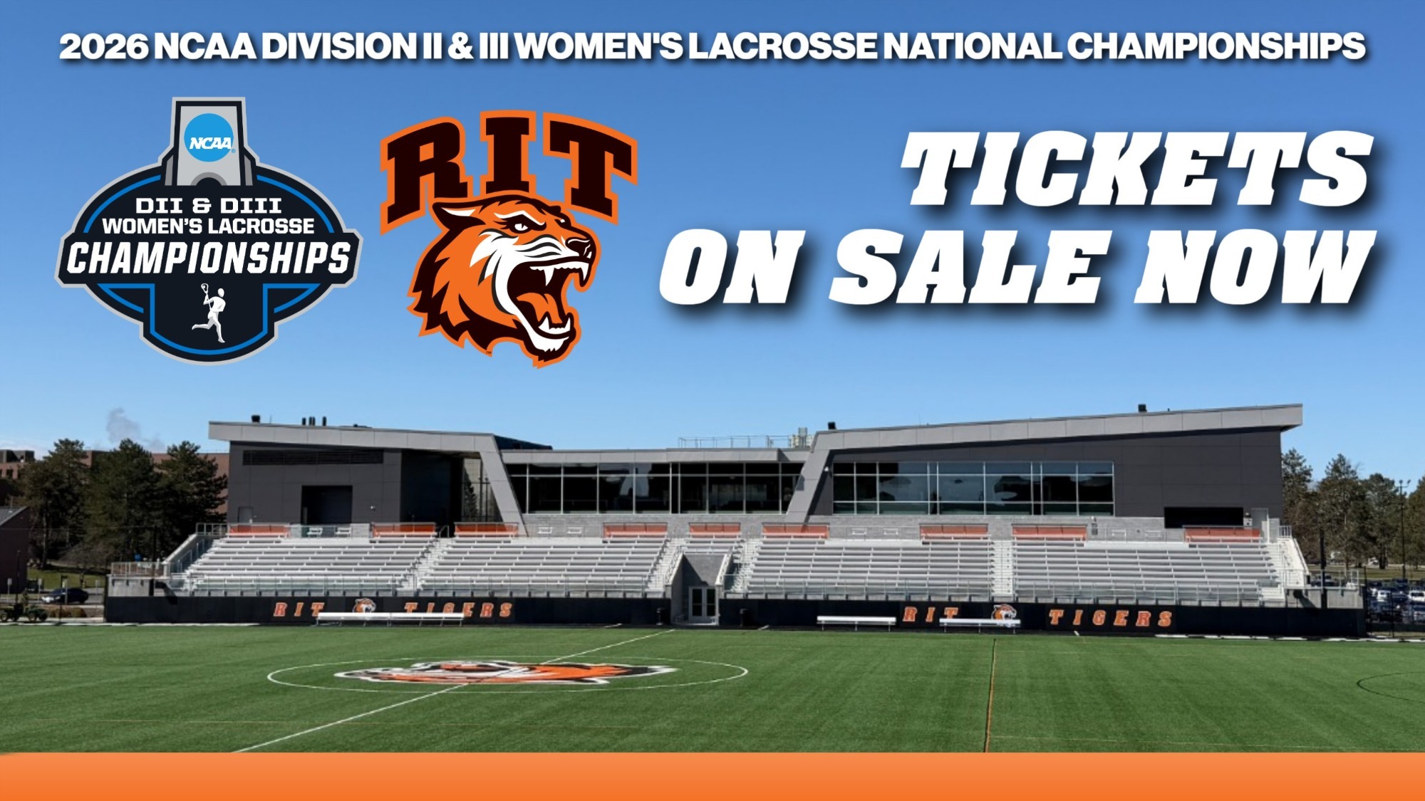 a women's lacrosse ticket on sale graphic