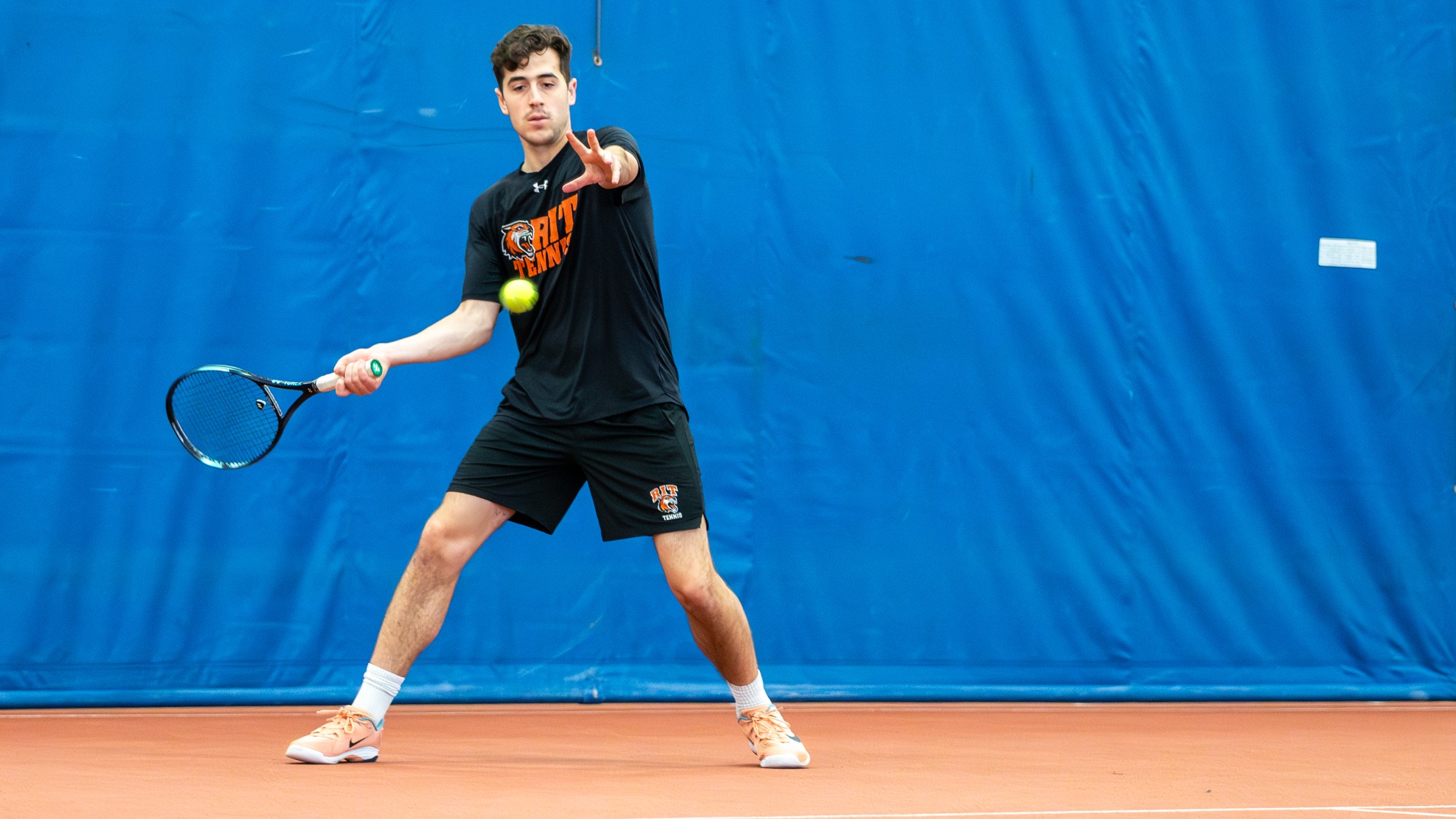RIT Men’s Tennis took on Bard College on Sunday, April 19, 2026, at Rochester Institute of Technology . RIT Men’s Tennis vs. Bard College. (Elizabeth Robertson/RITAthletics) 