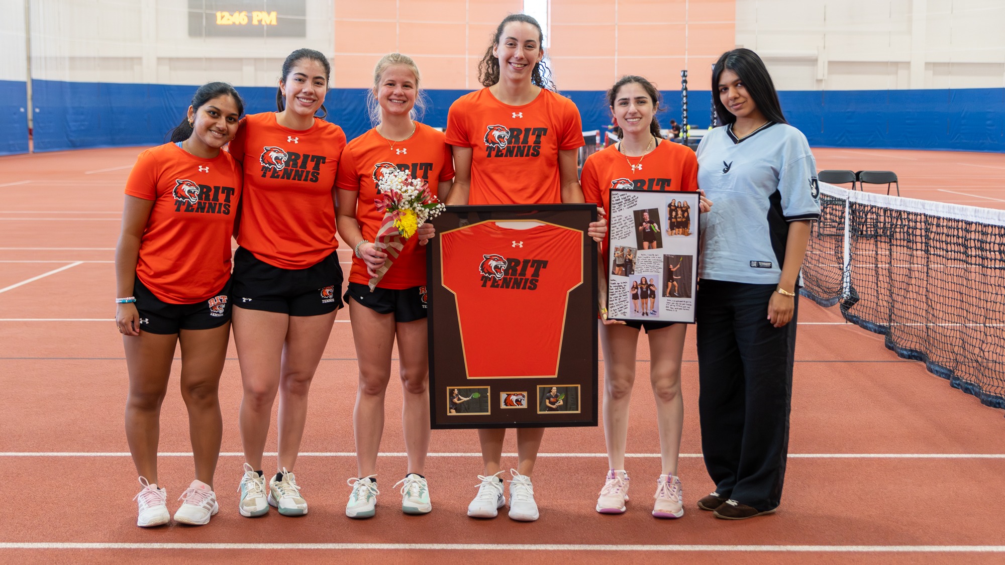 RIT Women’s Tennis took on Bard College on Sunday, April 19, 2026, at Rochester Institute of Technology . RIT Women’s Tennis vs. Bard College. (Elizabeth Robertson/RITAthletics) 