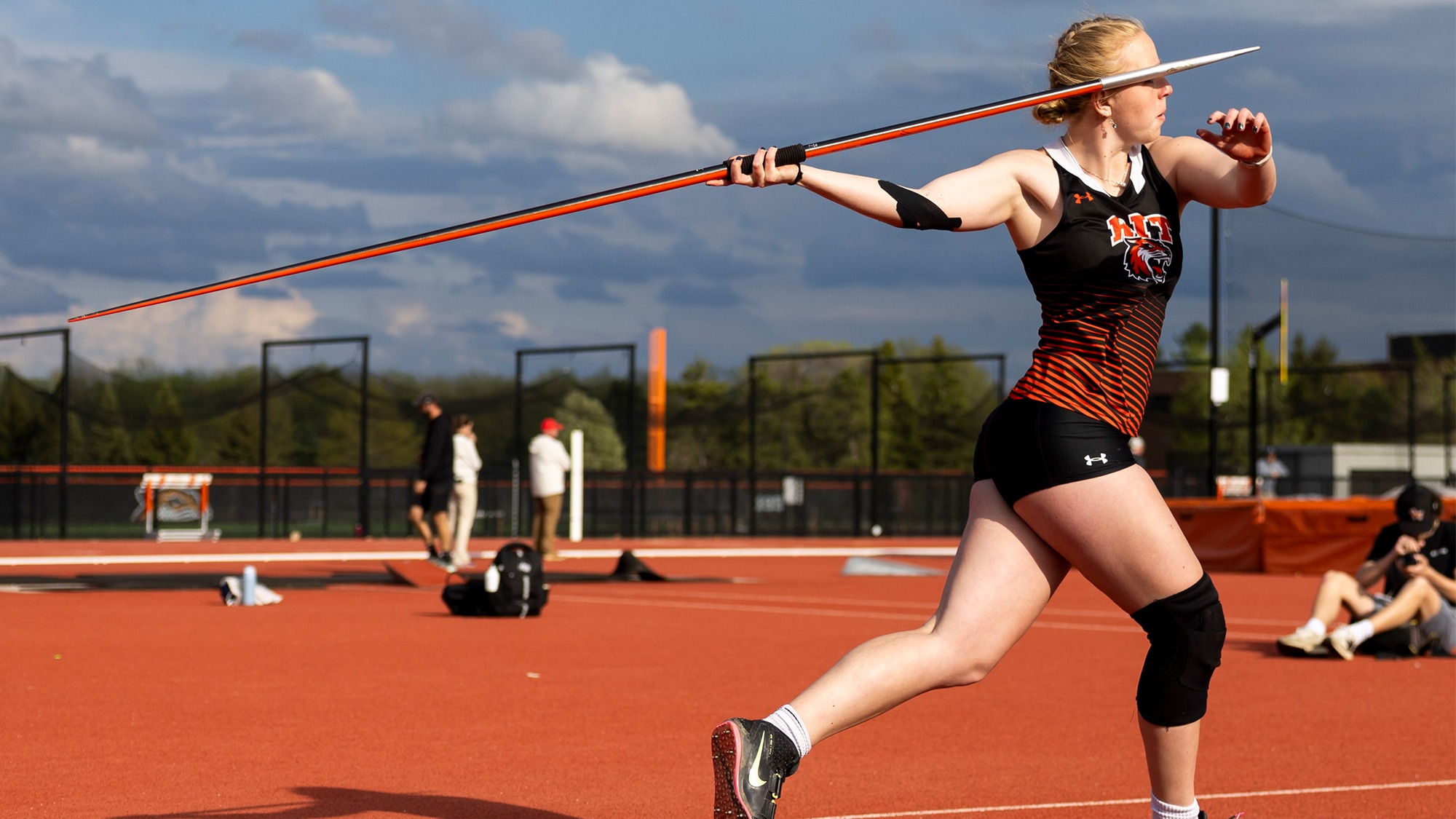 Liberty League Championships on Friday, May 2, 2025 at RIT Track & Field Complex in Henrietta, N.Y. The RIT men’s and women’s track and field teams competed in the first day of the Liberty League Championships. (Rebecca Villagracia/RIT Sports Network)