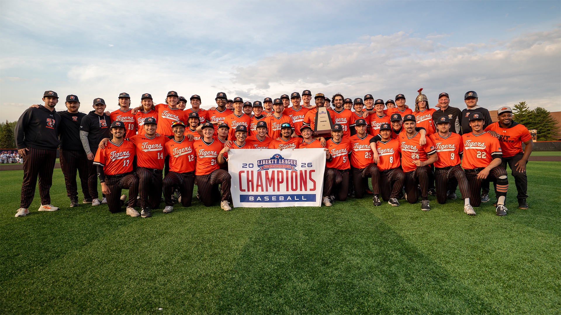 RIT Baseball won the Liberty League Tournament title by defeating Hobart on Saturday, May 9, 2026