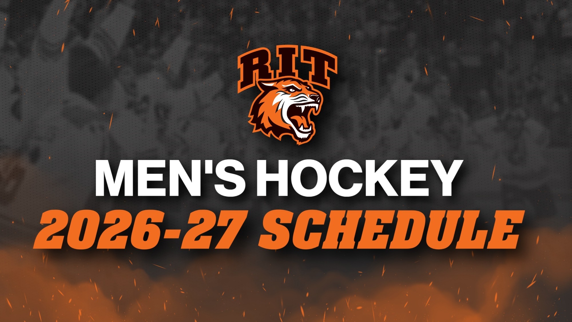 a 20267-27 men's hockey schedule announcement graphic