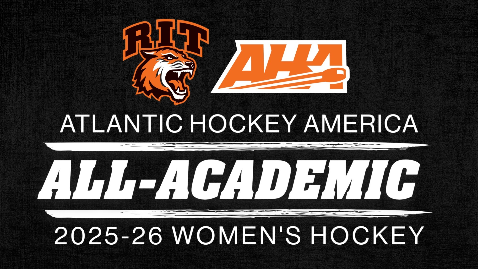 a women's atlantic hockey all academic team graphic