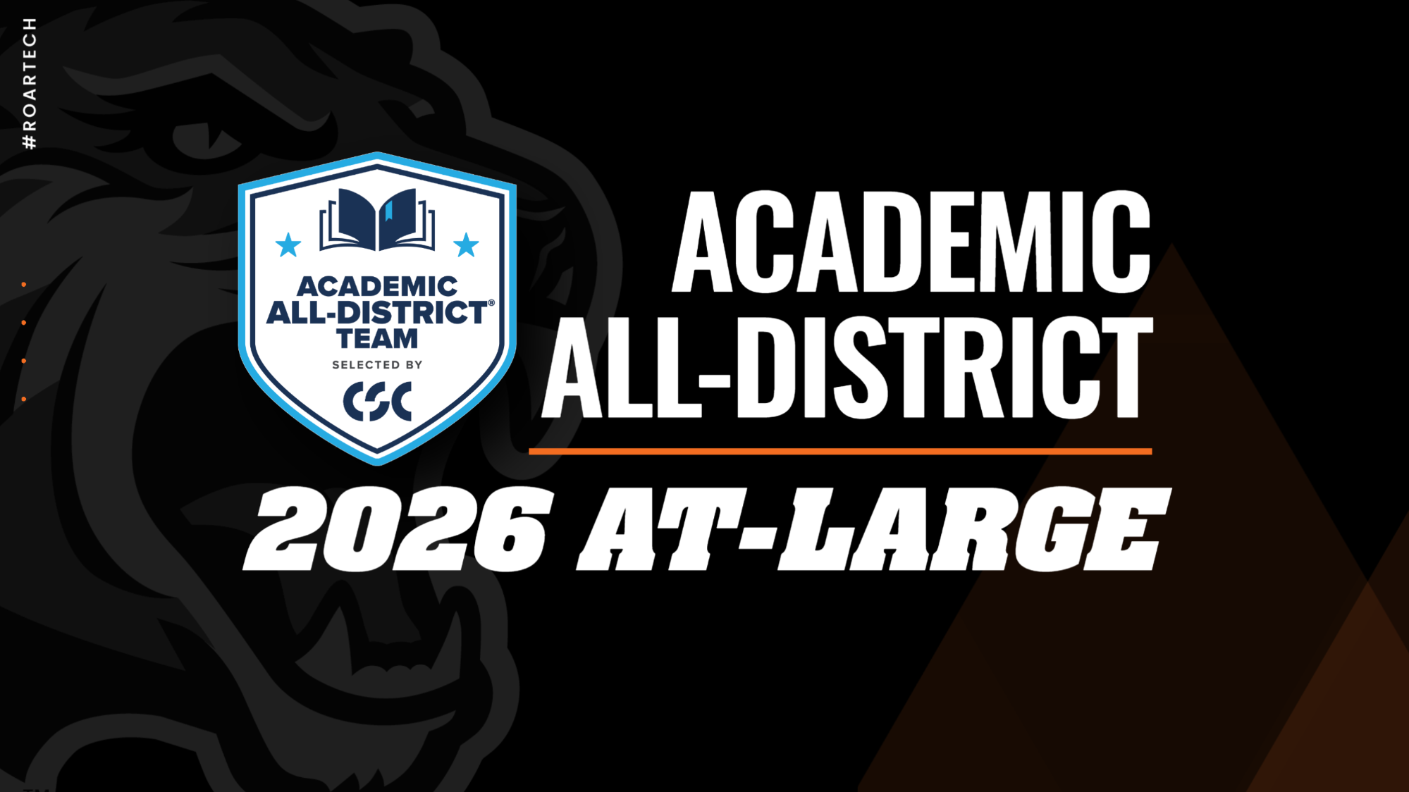 2026 CSC Academic All-District At-Large graphic