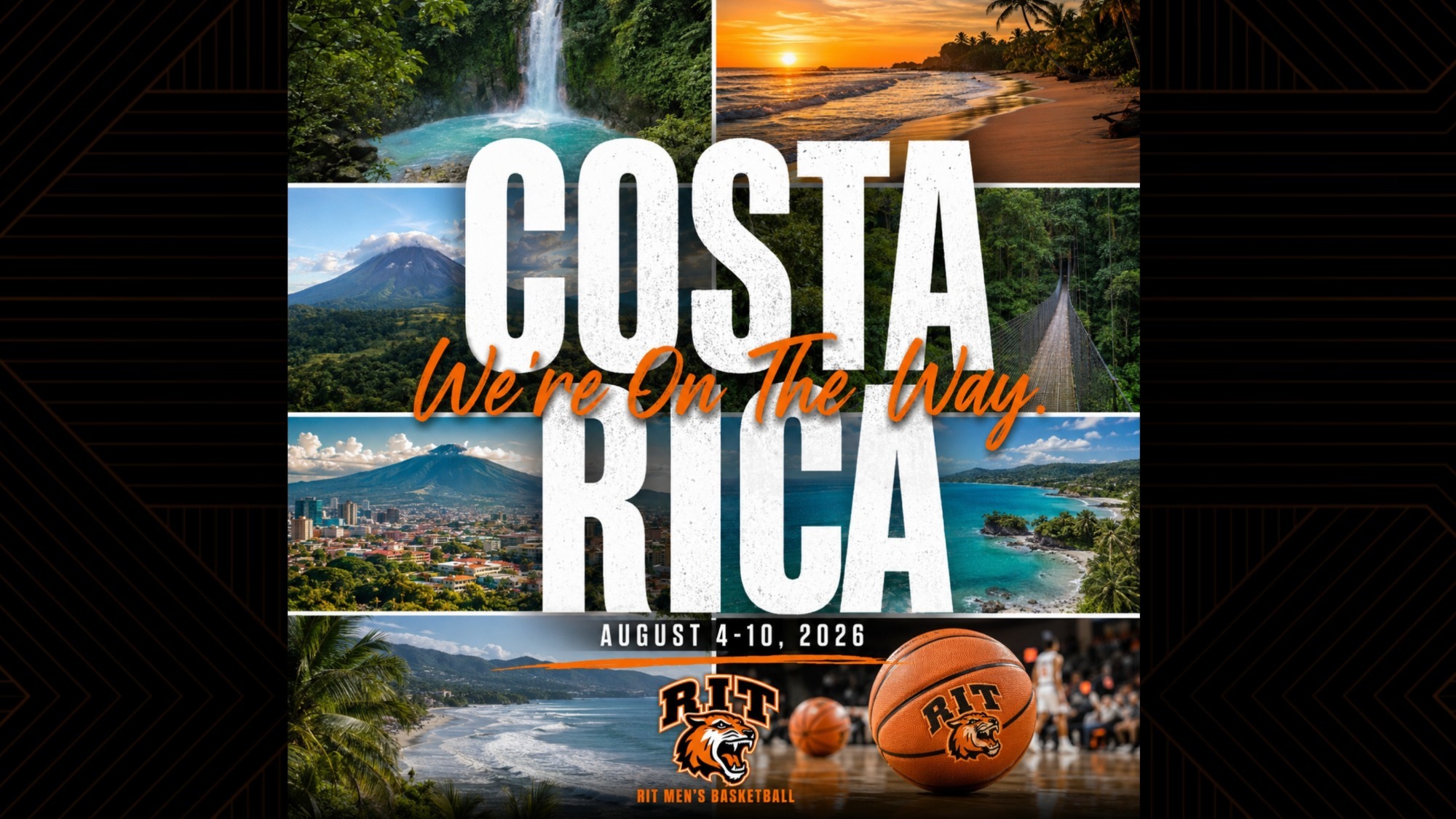 a men's basketball costa rica trip graphic