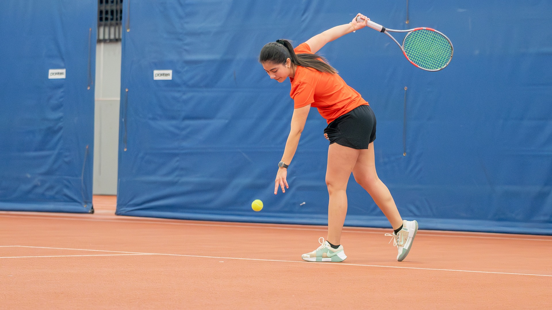 RIT Women’s Tennis took on Bard College on Sunday, April 19, 2026, at Rochester Institute of Technology . RIT Women’s Tennis vs. Bard College. (Elizabeth Robertson/RITAthletics) 