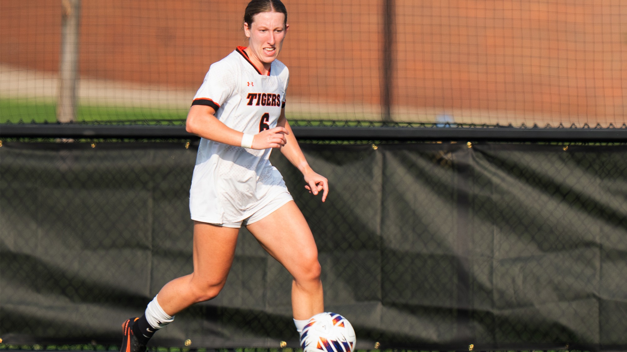 RIT's Sidona Hackl-Gerenstein, #6, on Tuesday, Sept. 1, 2026, at Thomas Fearey Judson Jr. Stadium. RIT Athletics / Colin Norland.