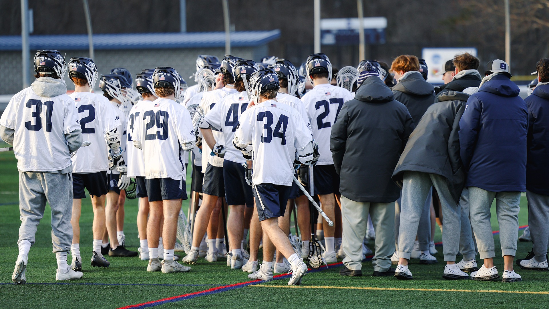 MLAX Team Huddle