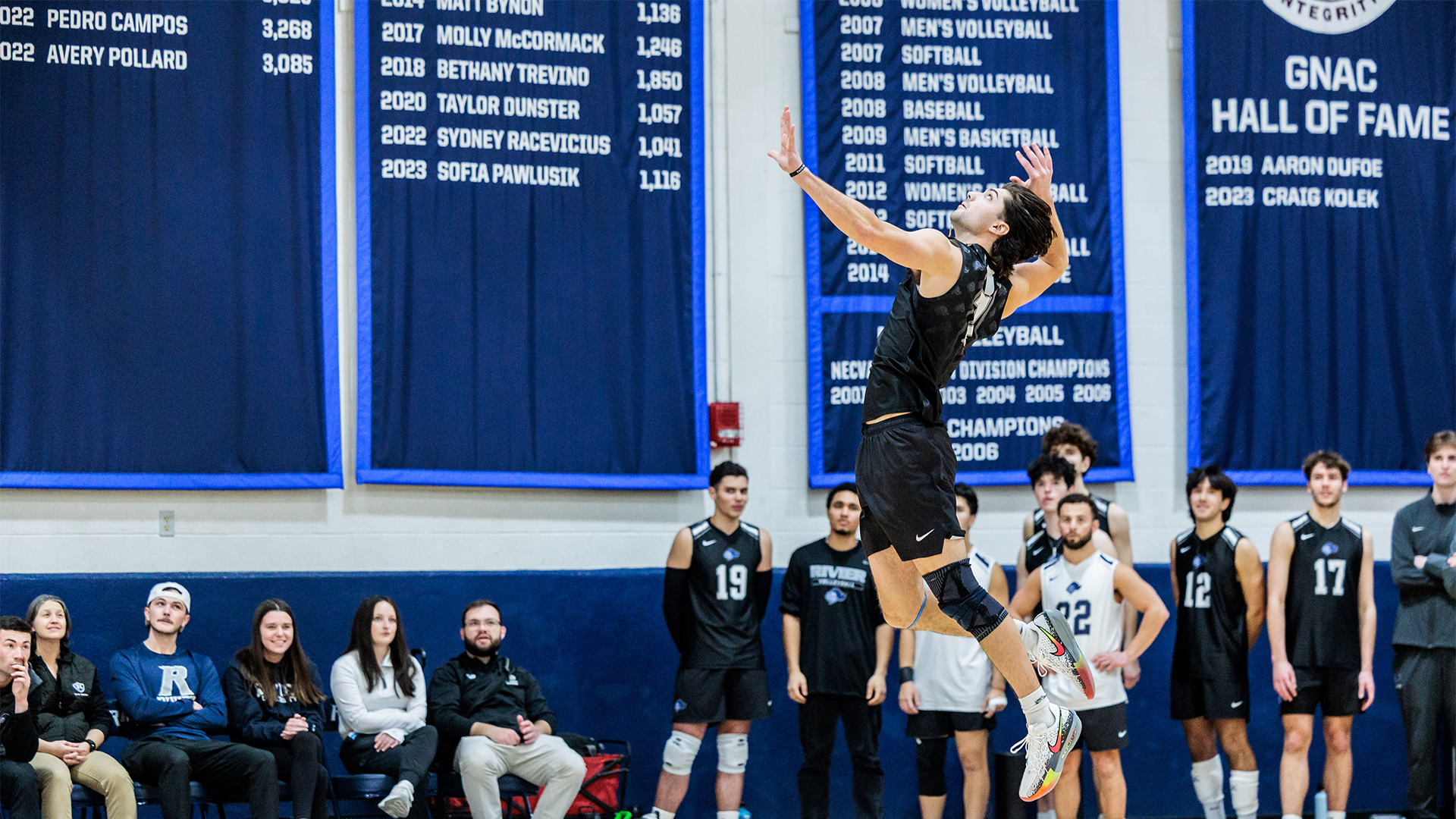 Matt McCloskey serving