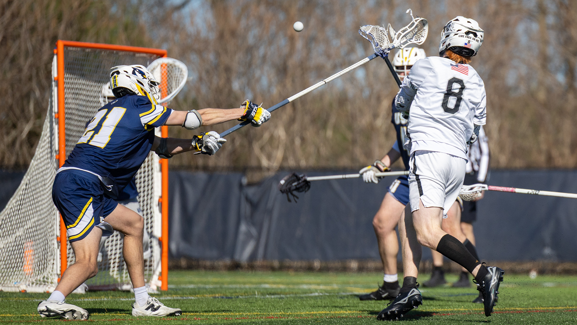 Brochu shooting the game winning goal over USJ