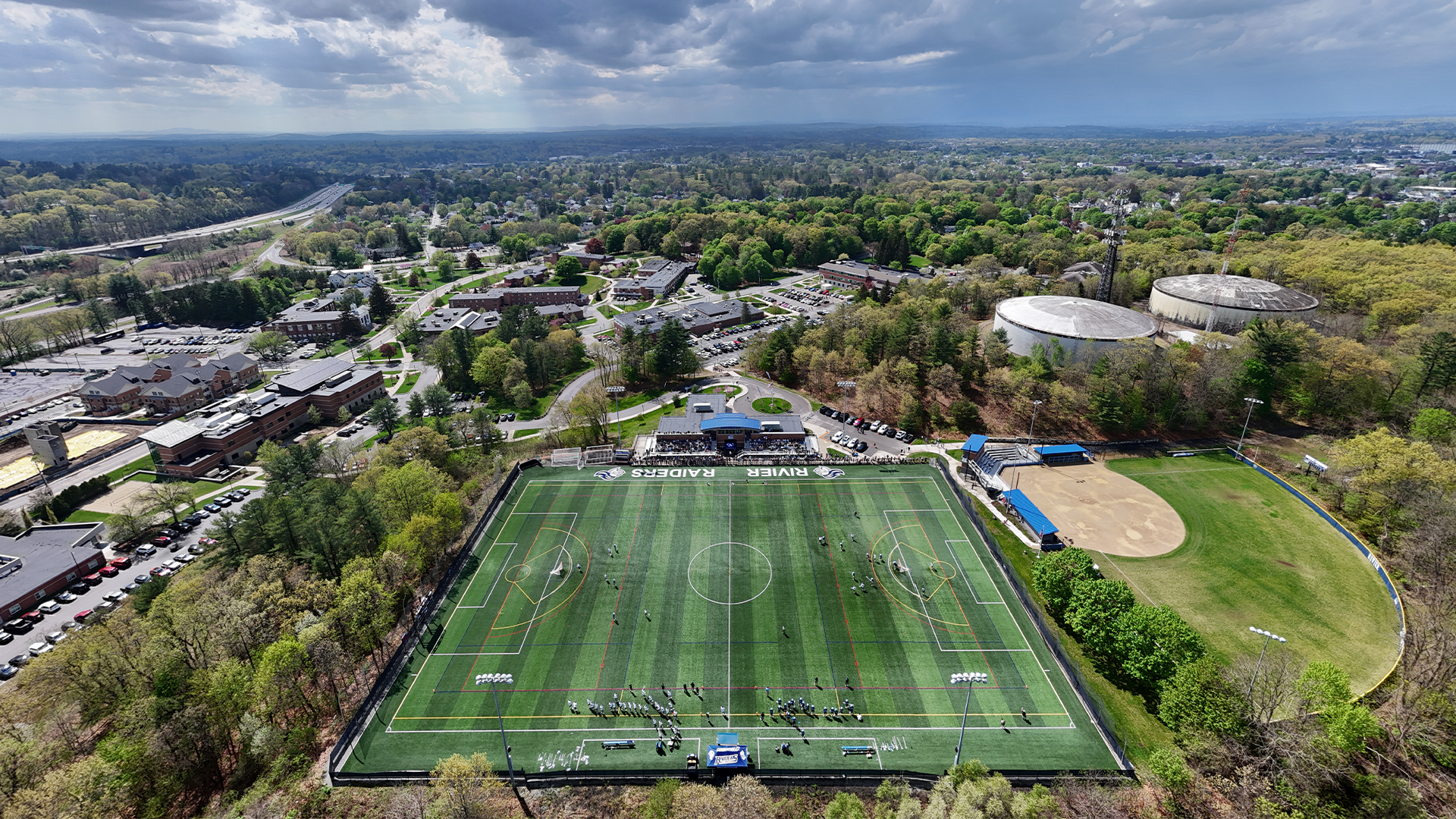 Campus Drone Shot