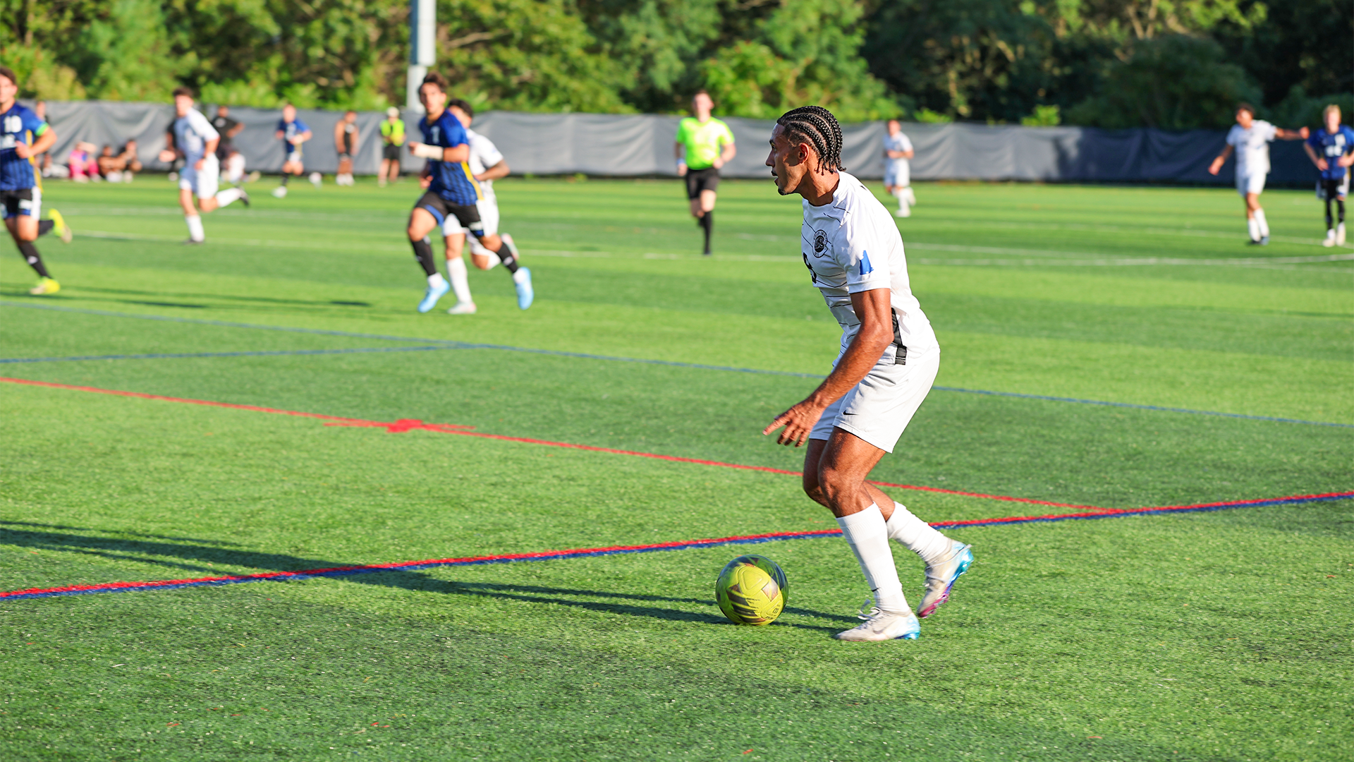 Matthews Ferreira kicking ball