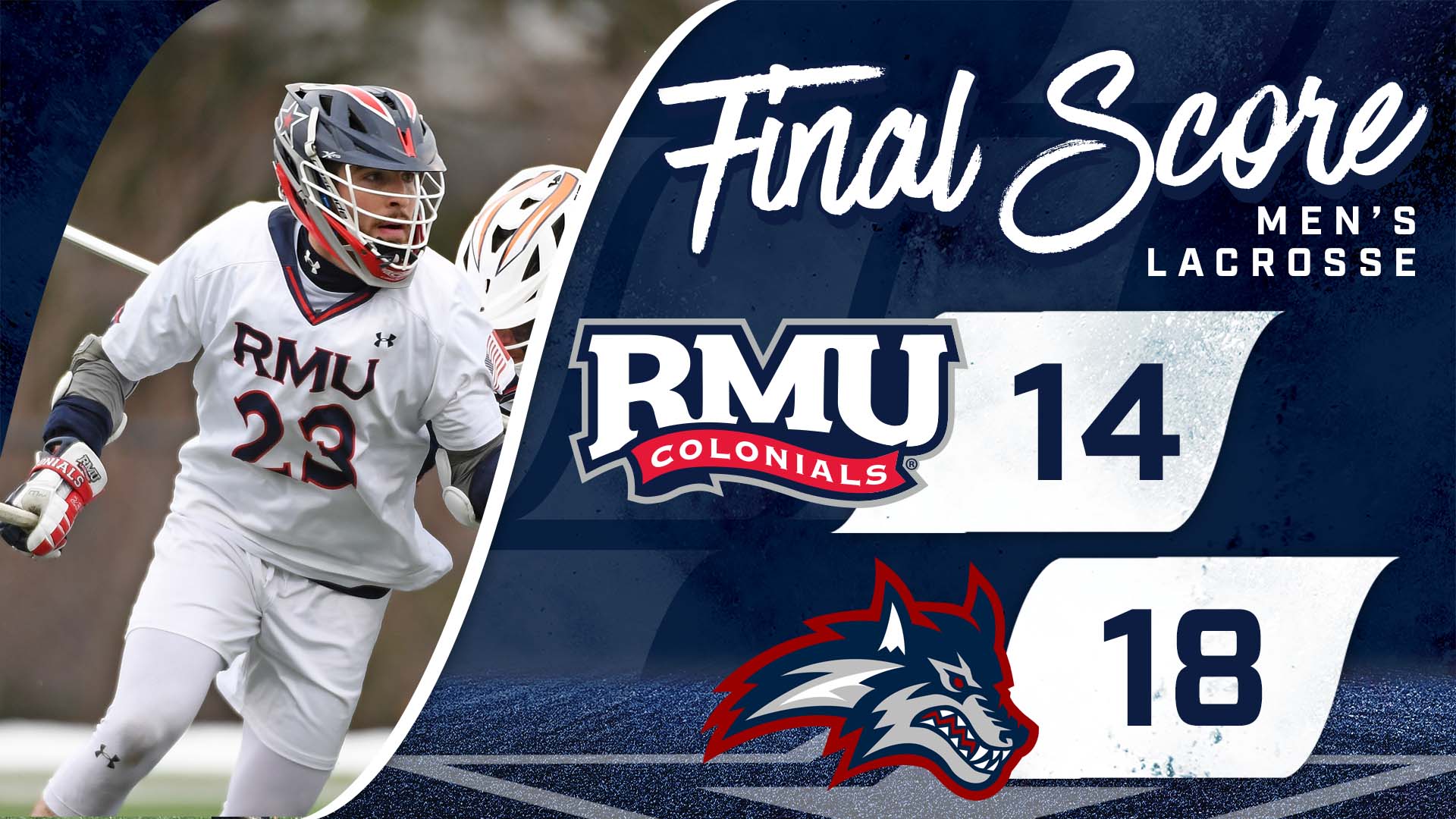 Stony Brook Stalls Colonial Comeback Robert Morris University Athletics